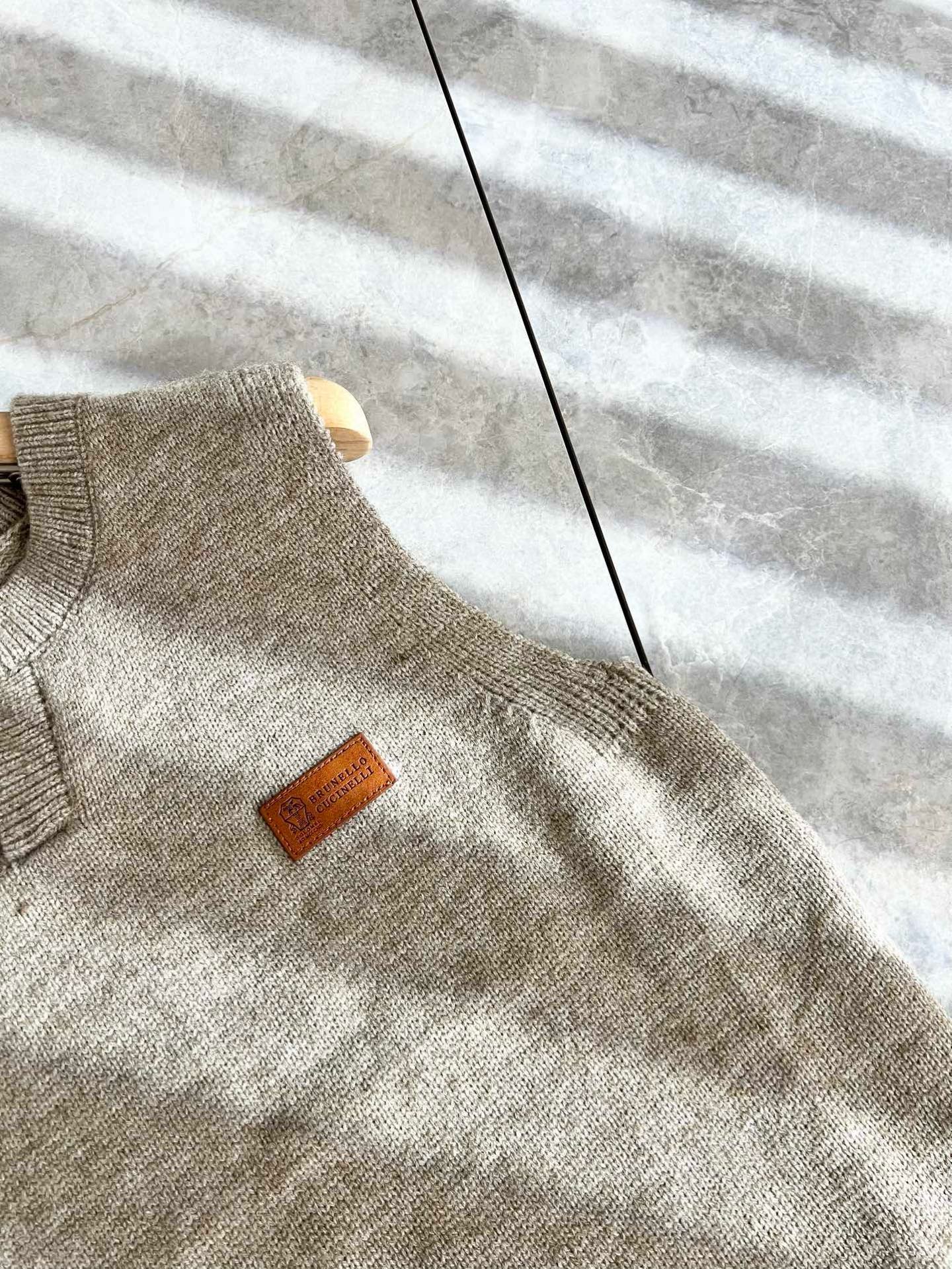 BC-Brunello Cucineli 2025秋冬新款针织羊毛马甲衫，最新时尚潮流效果,时尚新韵味，