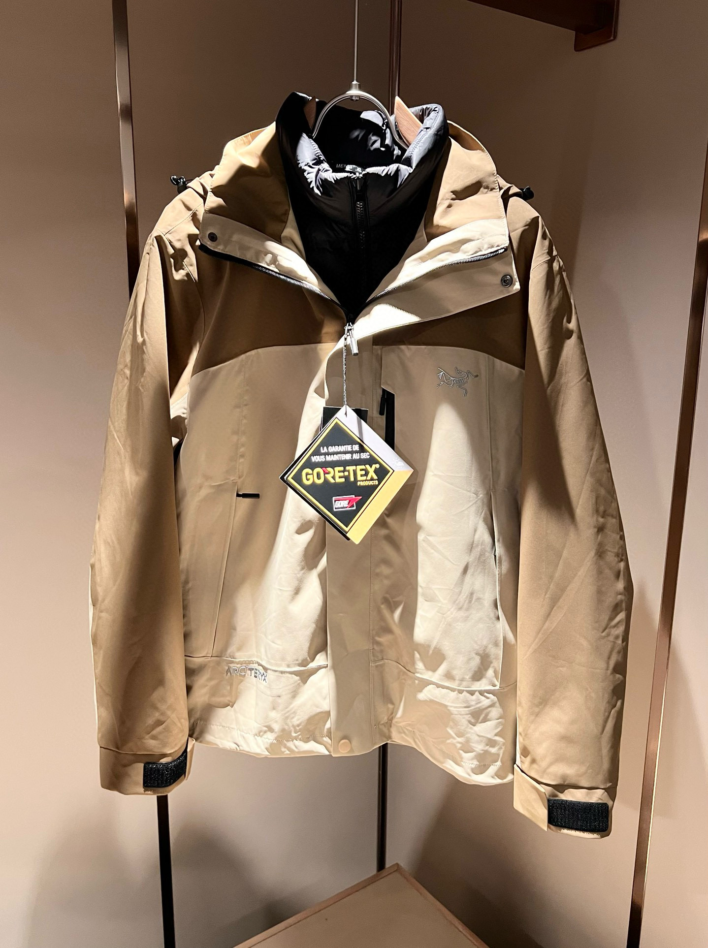 ARCTER*X始*祖鸟 ⚠️两件套！2025秋冬新款男士冲锋衣羽绒服夹克外套，⚠️内胆羽绒夹克拆卸一两