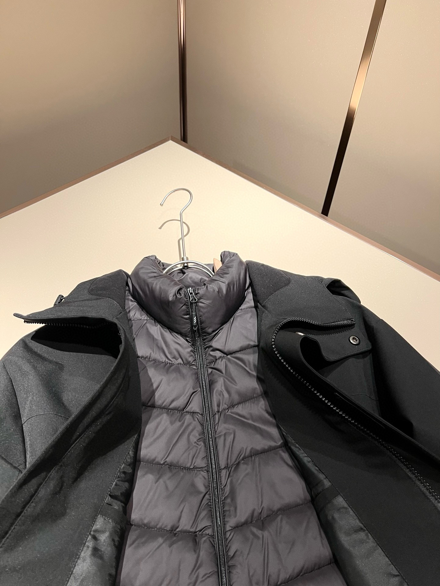 ⚠️细节图！ ARCTER*X始*祖鸟 ⚠️两件套！2025秋冬新款男士冲锋衣羽绒服夹克外套，⚠️内胆羽