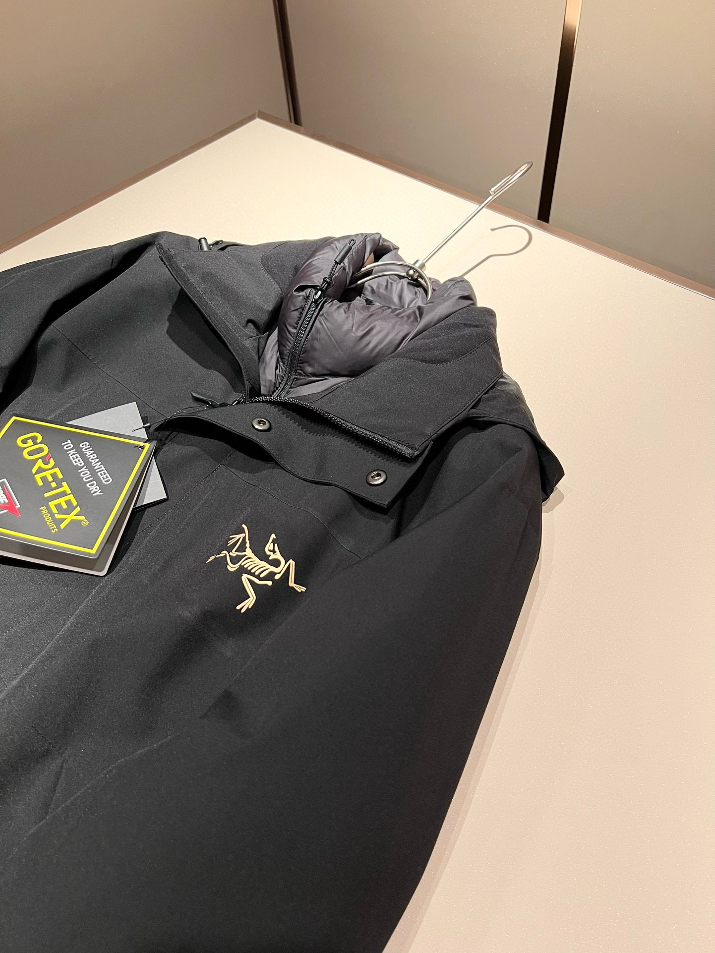 ⚠️细节图！ ARCTER*X始*祖鸟 ⚠️两件套！2025秋冬新款男士冲锋衣羽绒服夹克外套，⚠️内胆羽