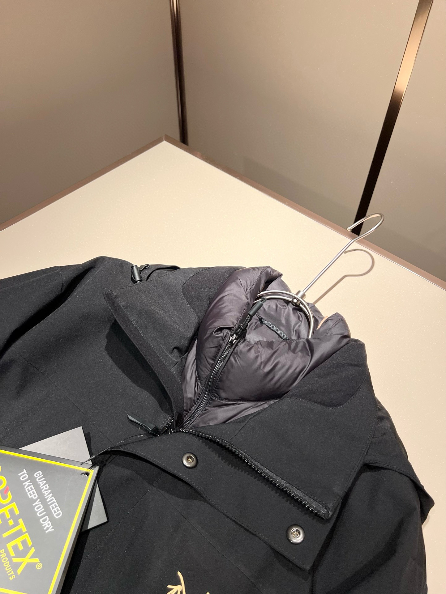 ⚠️细节图！ ARCTER*X始*祖鸟 ⚠️两件套！2025秋冬新款男士冲锋衣羽绒服夹克外套，⚠️内胆羽