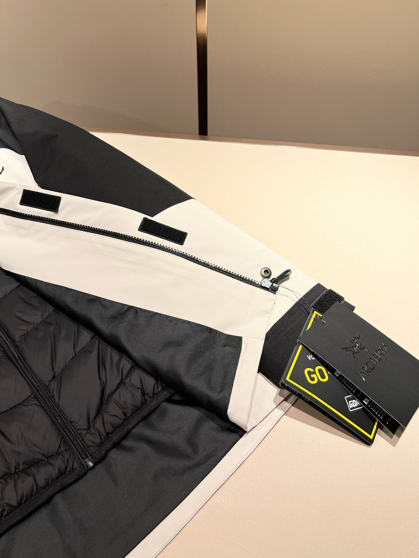 ⚠️细节图！ ARCTER*X始*祖鸟 ⚠️两件套！2025秋冬新款男士冲锋衣羽绒服夹克外套，⚠️内胆羽