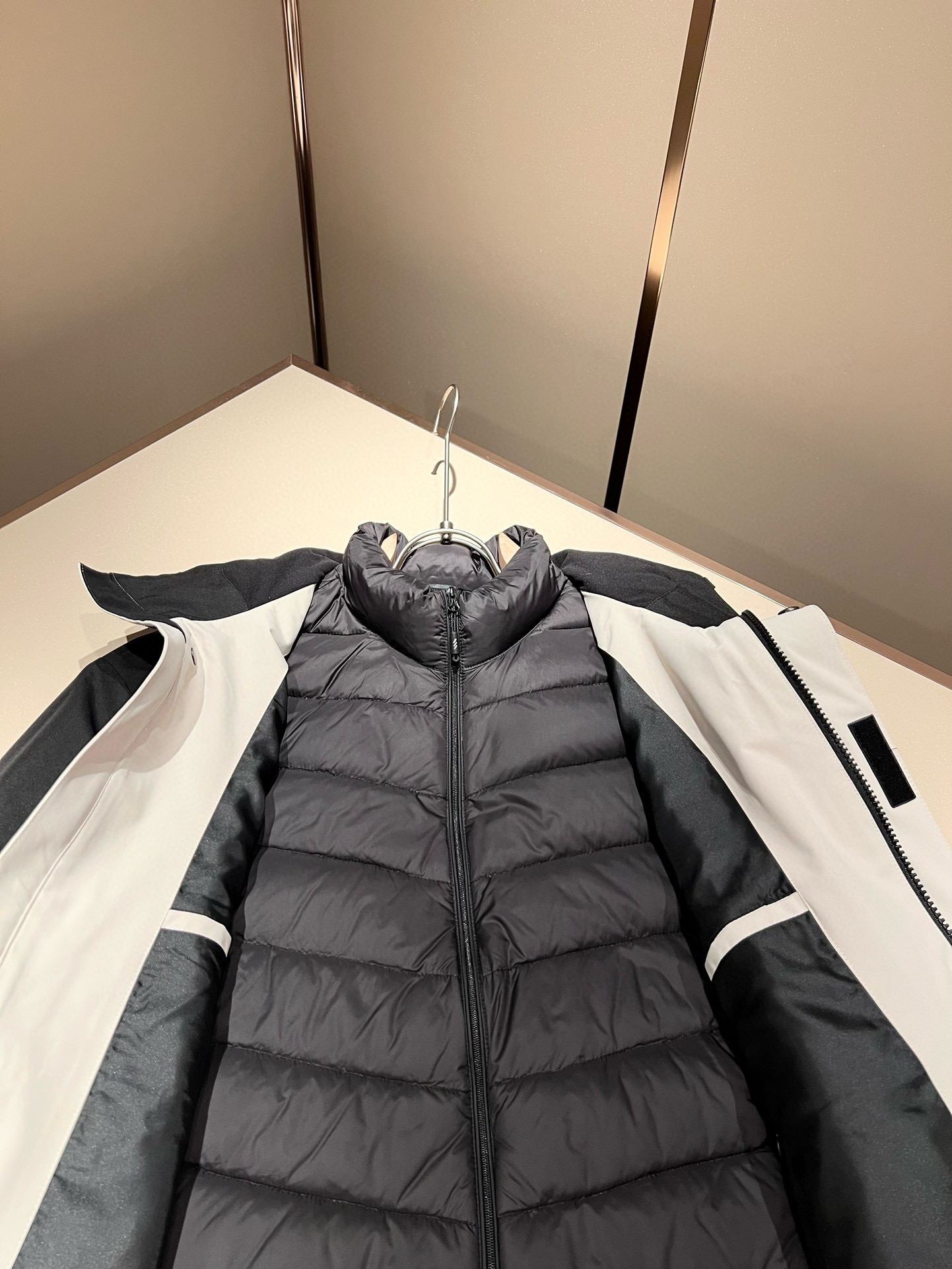 ⚠️细节图！ ARCTER*X始*祖鸟 ⚠️两件套！2025秋冬新款男士冲锋衣羽绒服夹克外套，⚠️内胆羽