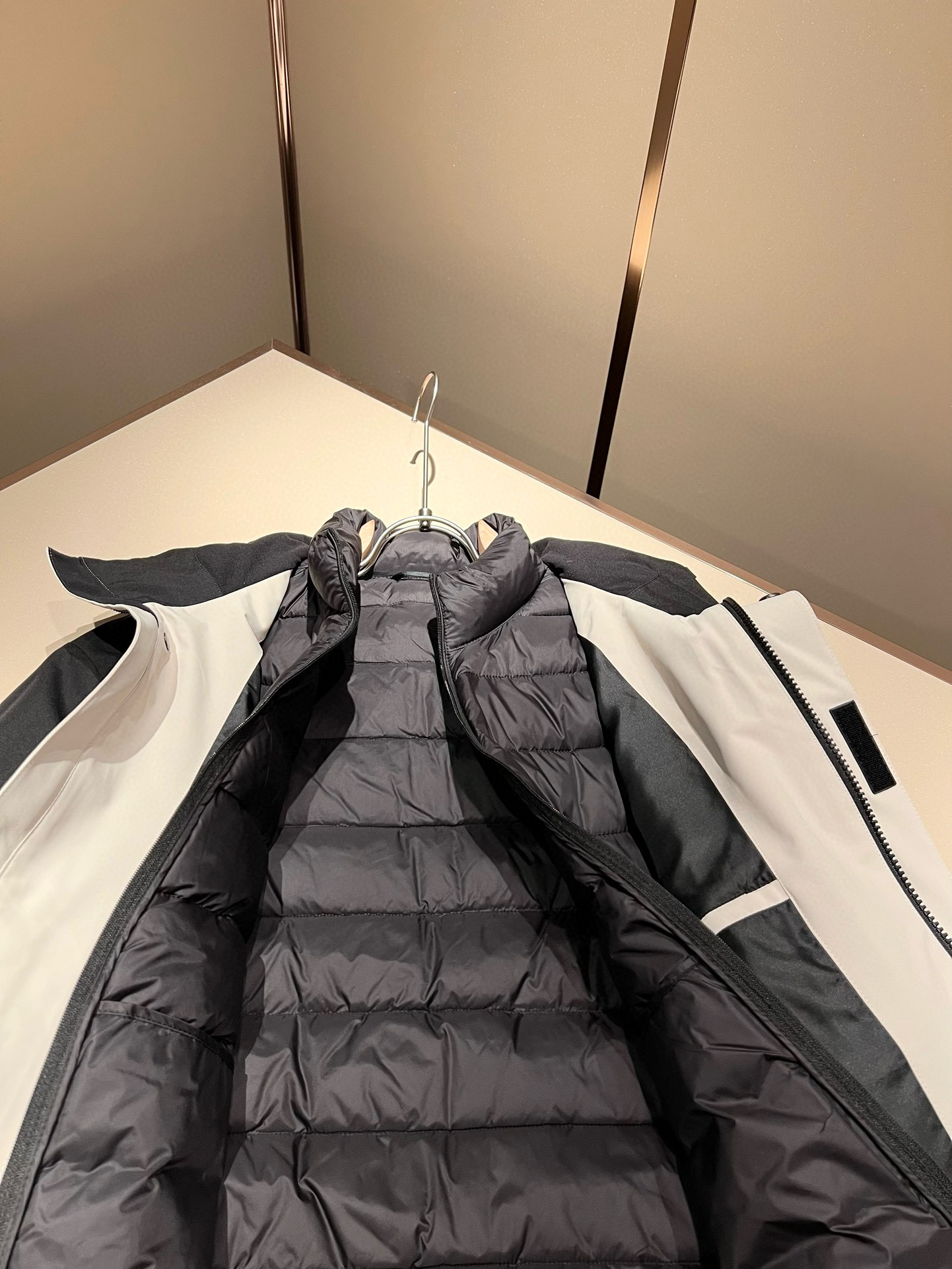 ⚠️细节图！ ARCTER*X始*祖鸟 ⚠️两件套！2025秋冬新款男士冲锋衣羽绒服夹克外套，⚠️内胆羽