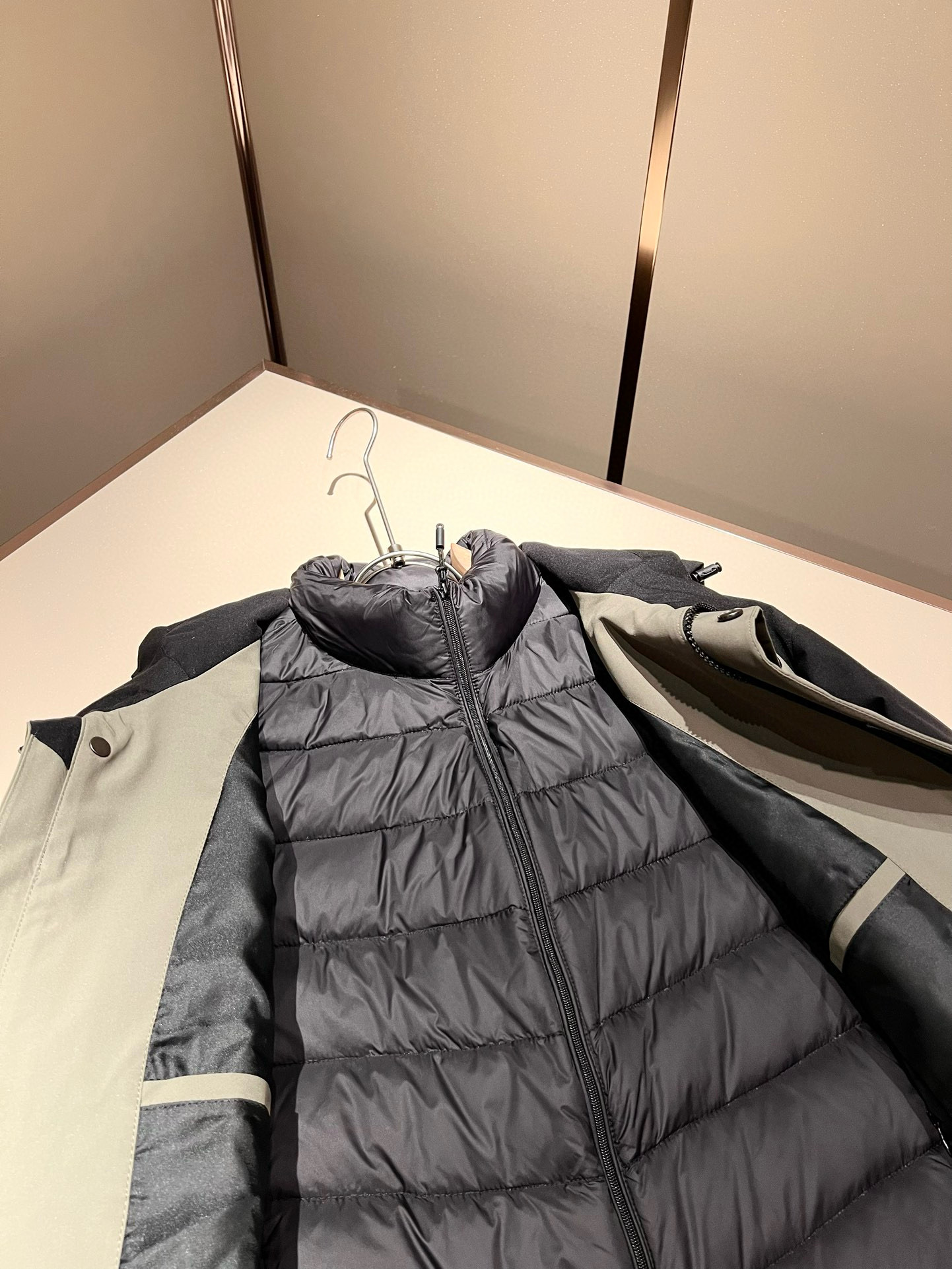 ⚠️细节图！ ARCTER*X始*祖鸟 ⚠️两件套！2025秋冬新款男士冲锋衣羽绒服夹克外套，⚠️内胆羽