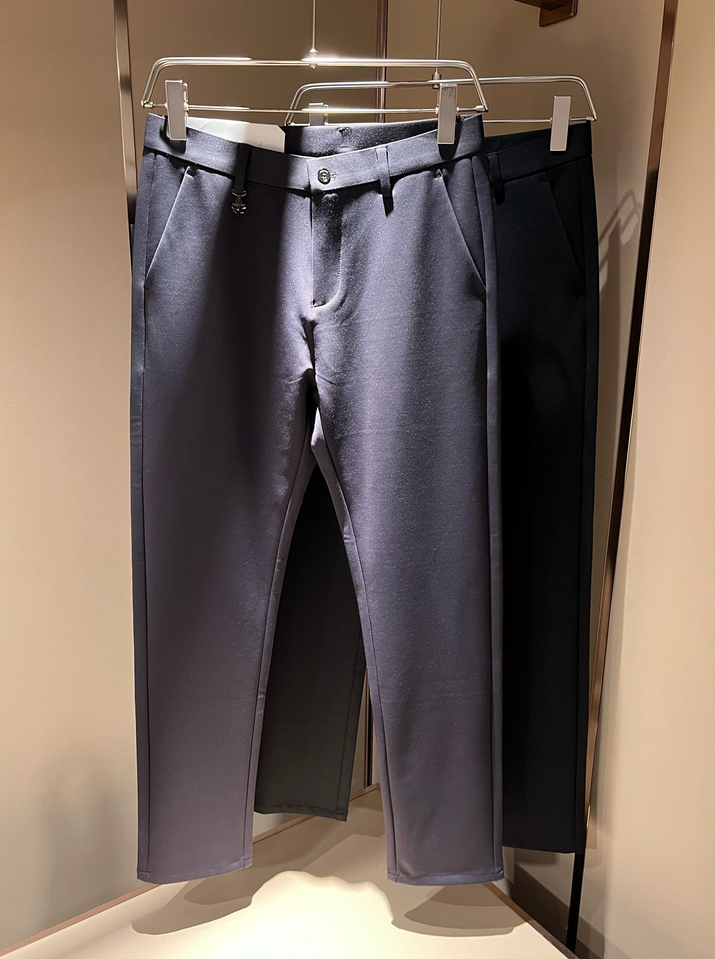 PRA*DA 普*达 2025秋冬新款弹力棉质混纺氨纶百搭西裤，男士经典商务休闲基础长裤西裤！贸易公司渠