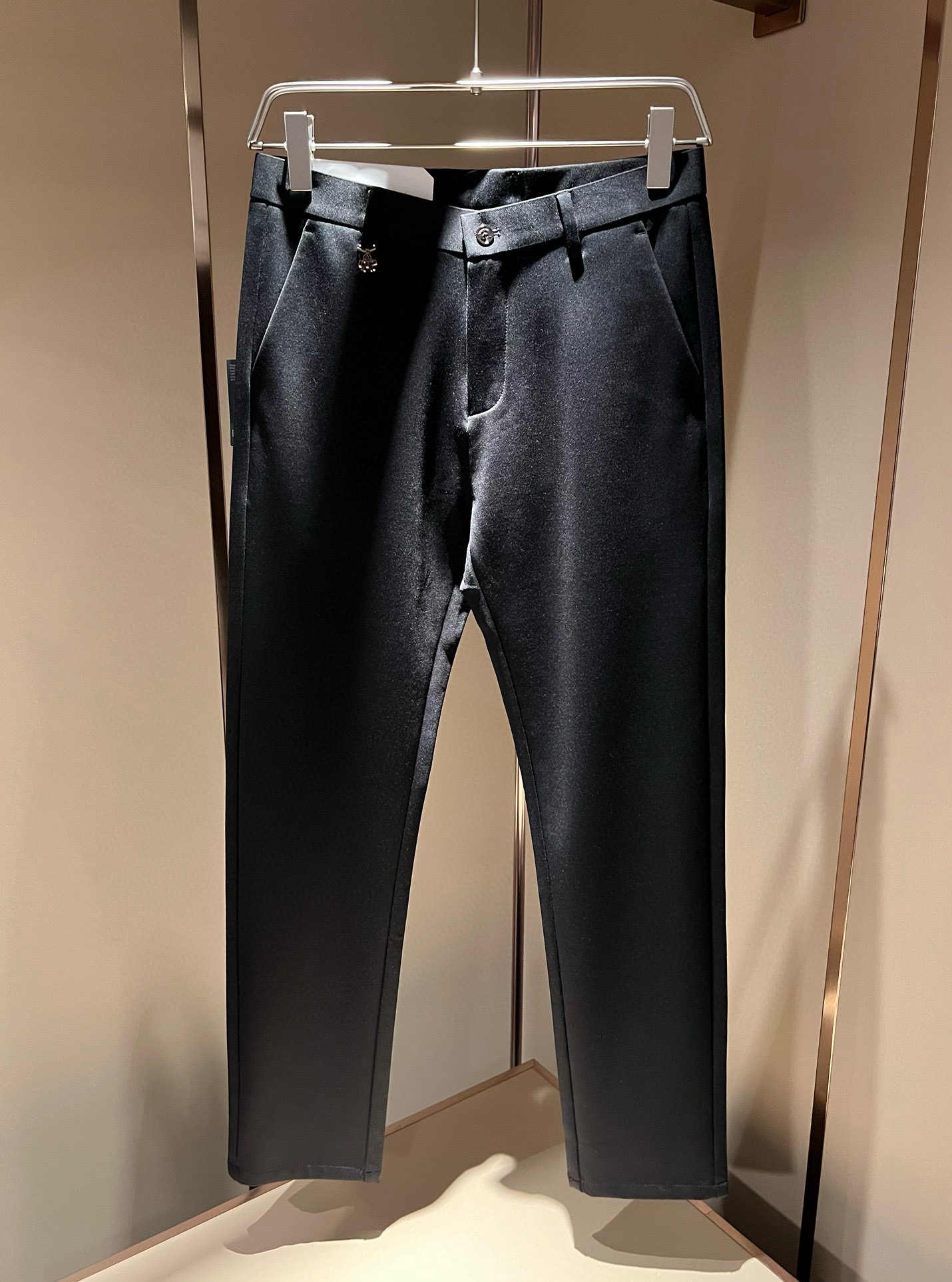 PRA*DA 普*达 2025秋冬新款弹力棉质混纺氨纶百搭西裤，男士经典商务休闲基础长裤西裤！贸易公司渠