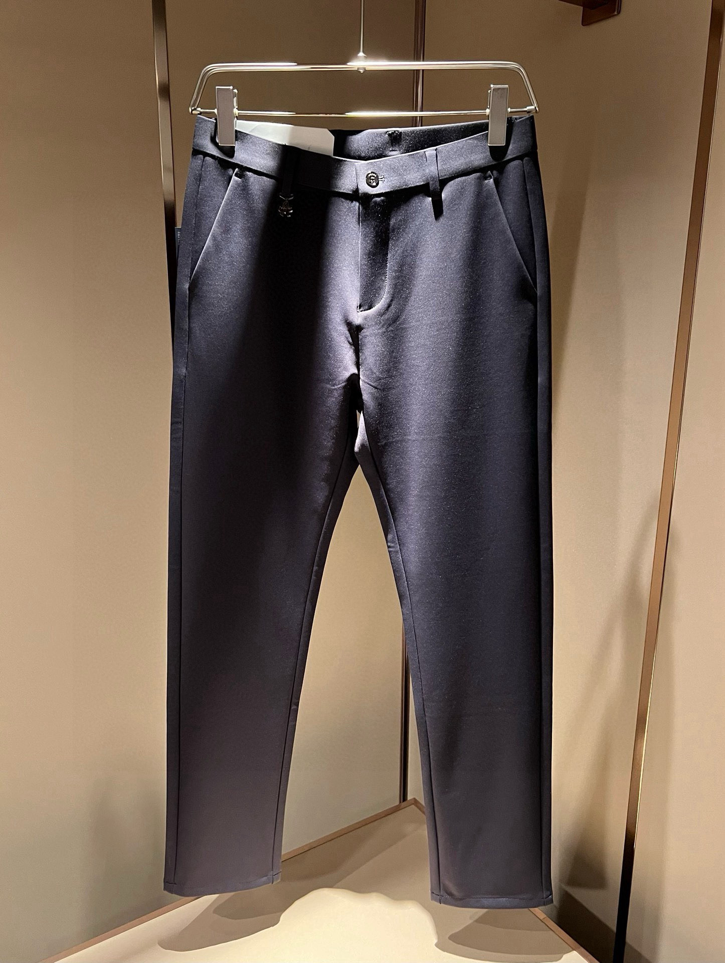 PRA*DA 普*达 2025秋冬新款弹力棉质混纺氨纶百搭西裤，男士经典商务休闲基础长裤西裤！贸易公司渠