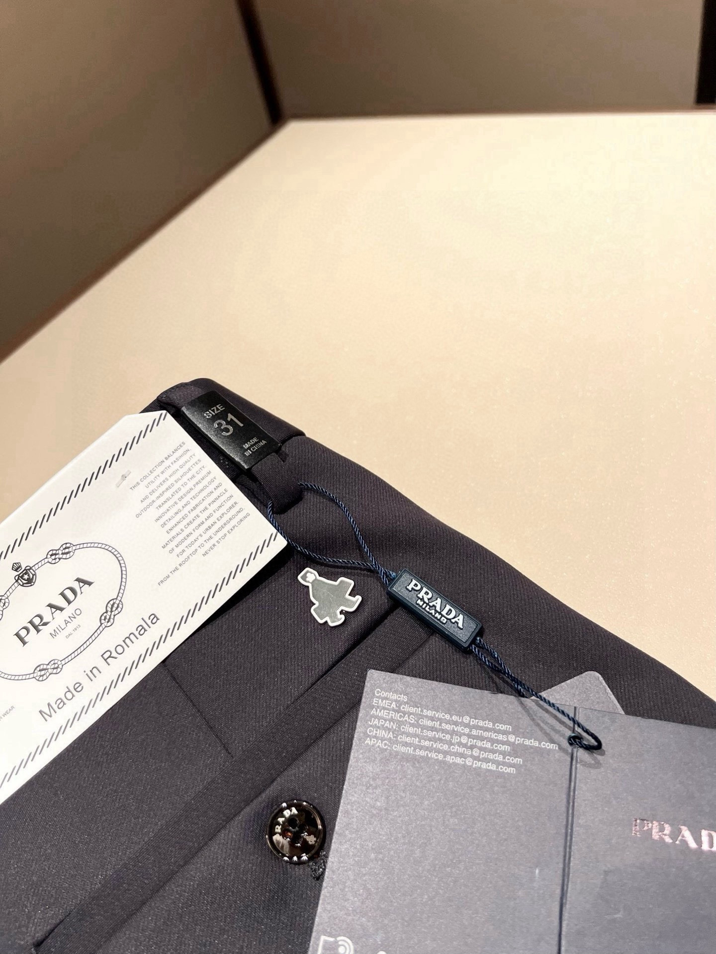 PRA*DA 普*达 2025秋冬新款弹力棉质混纺氨纶百搭西裤，男士经典商务休闲基础长裤西裤！贸易公司渠