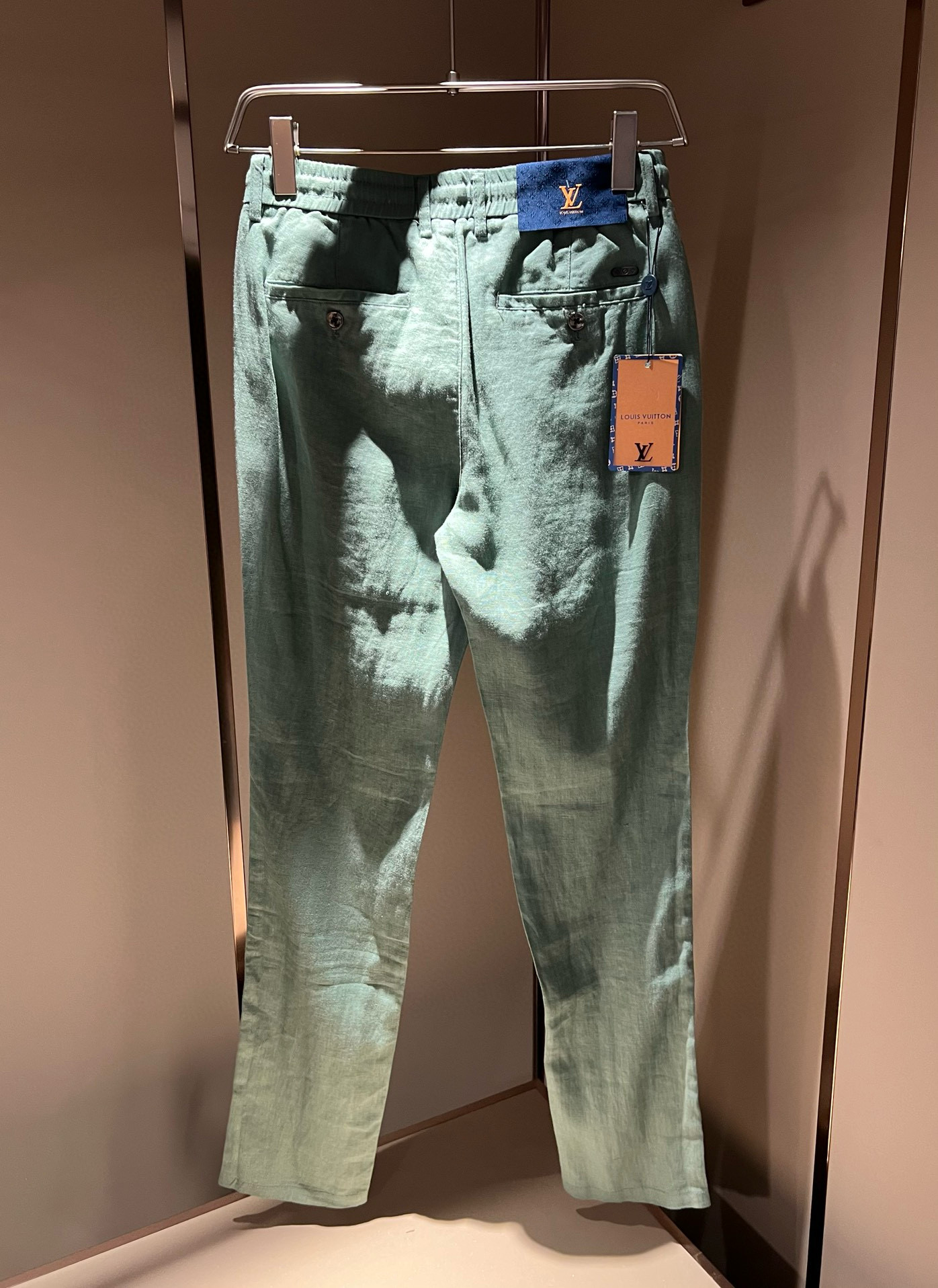 LouisVuitt*路易*登 2025秋冬新款男士棉麻休闲裤，男士经典时尚百搭商务休闲西裤! 都市精英