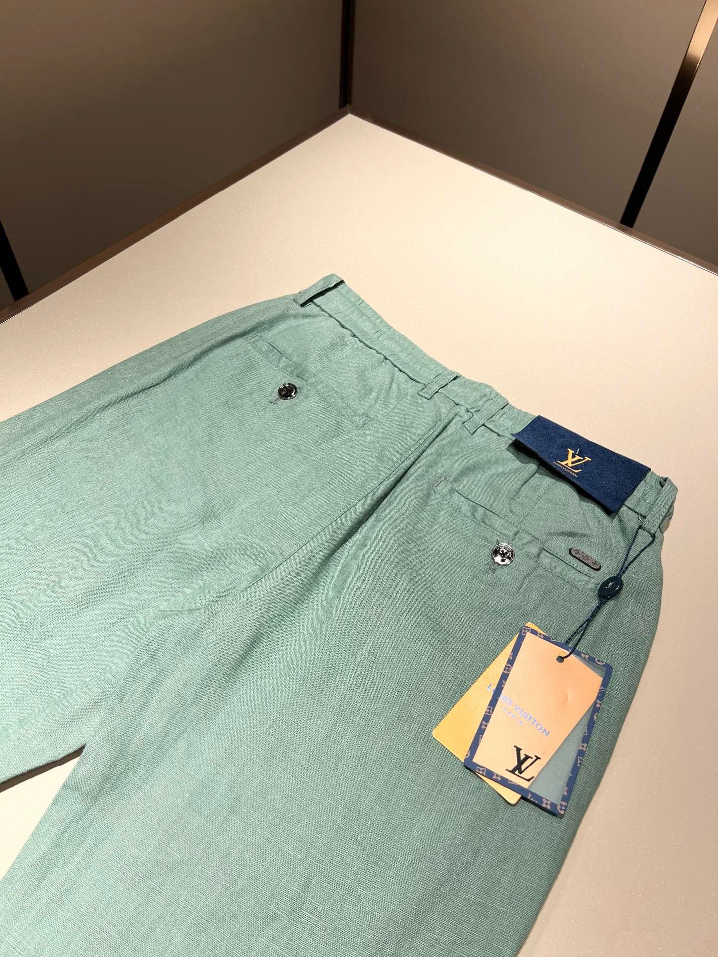 LouisVuitt*路易*登 2025秋冬新款男士棉麻休闲裤，男士经典时尚百搭商务休闲西裤! 都市精英