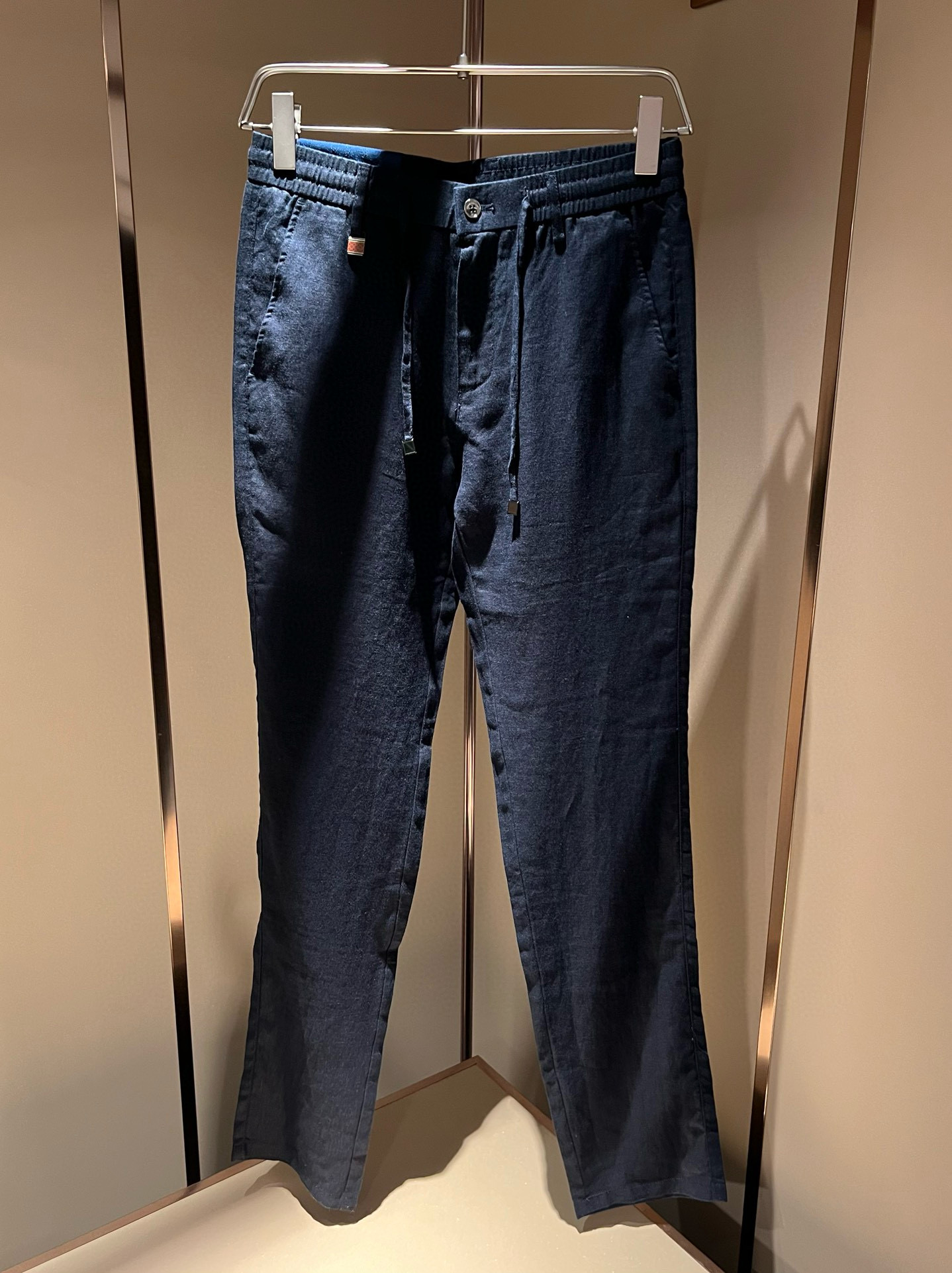 LouisVuitt*路易*登 2025秋冬新款男士棉麻休闲裤，男士经典时尚百搭商务休闲西裤! 都市精英