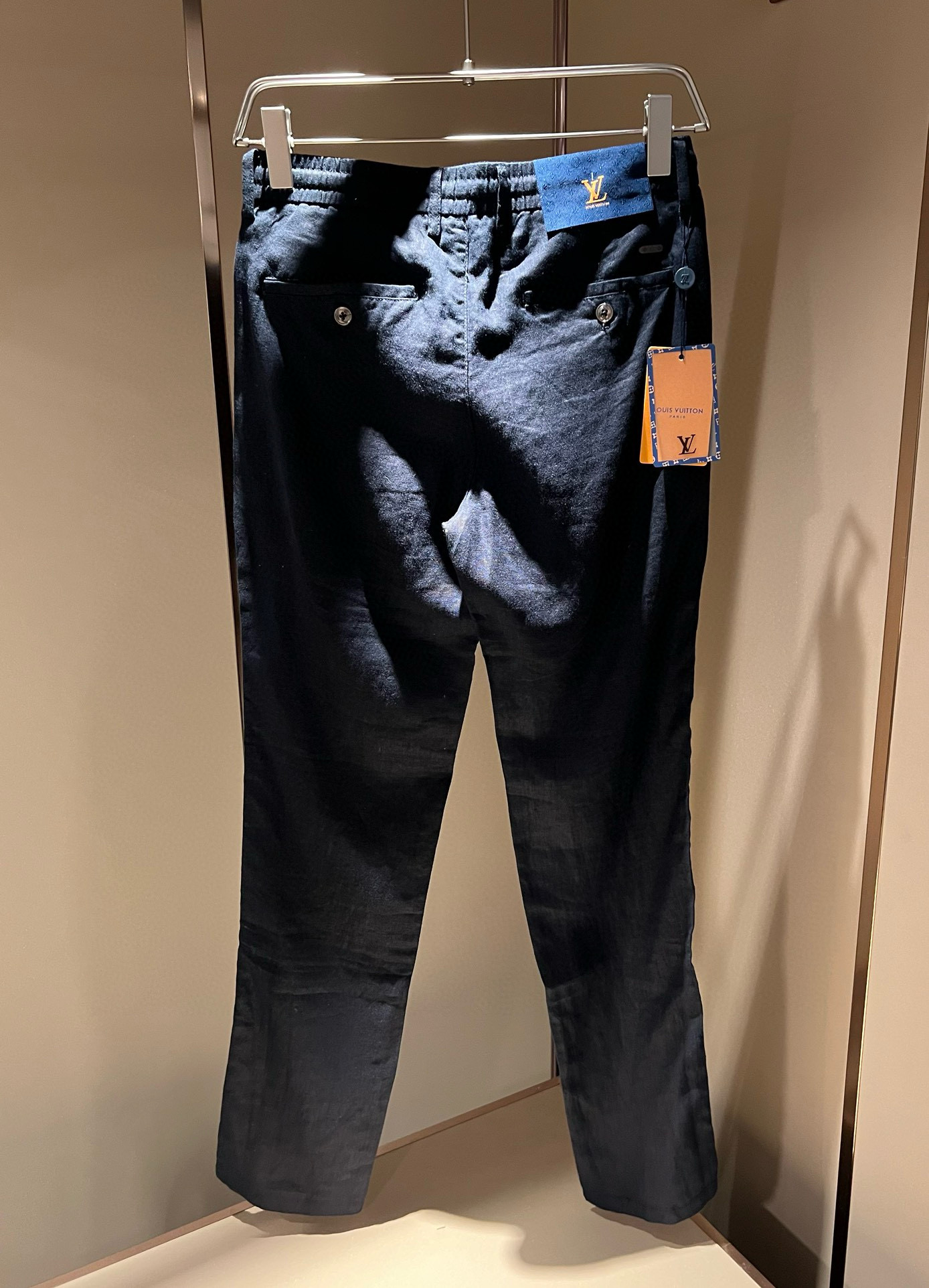 LouisVuitt*路易*登 2025秋冬新款男士棉麻休闲裤，男士经典时尚百搭商务休闲西裤! 都市精英