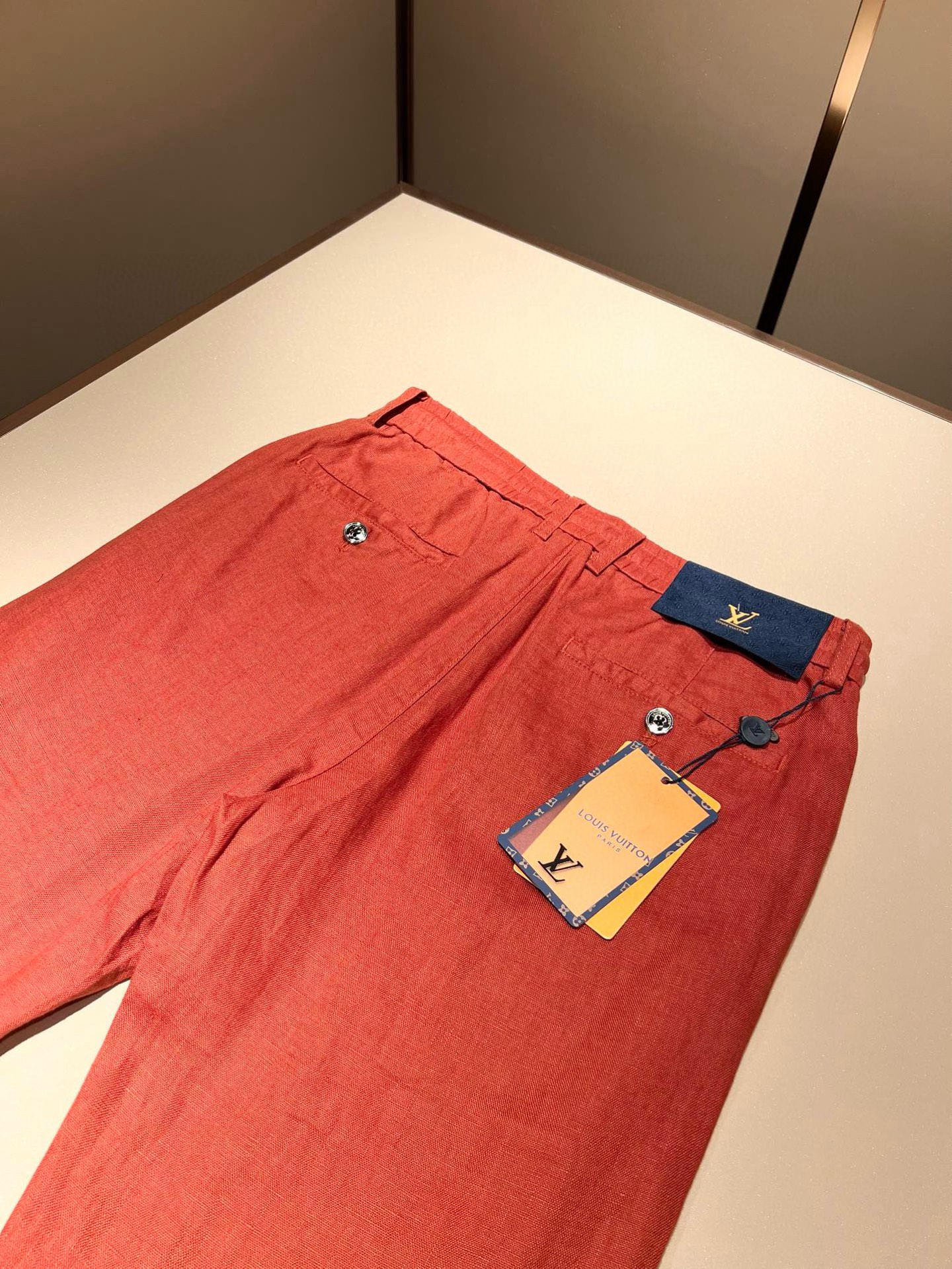 LouisVuitt*路易*登 2025秋冬新款男士棉麻休闲裤，男士经典时尚百搭商务休闲西裤! 都市精英