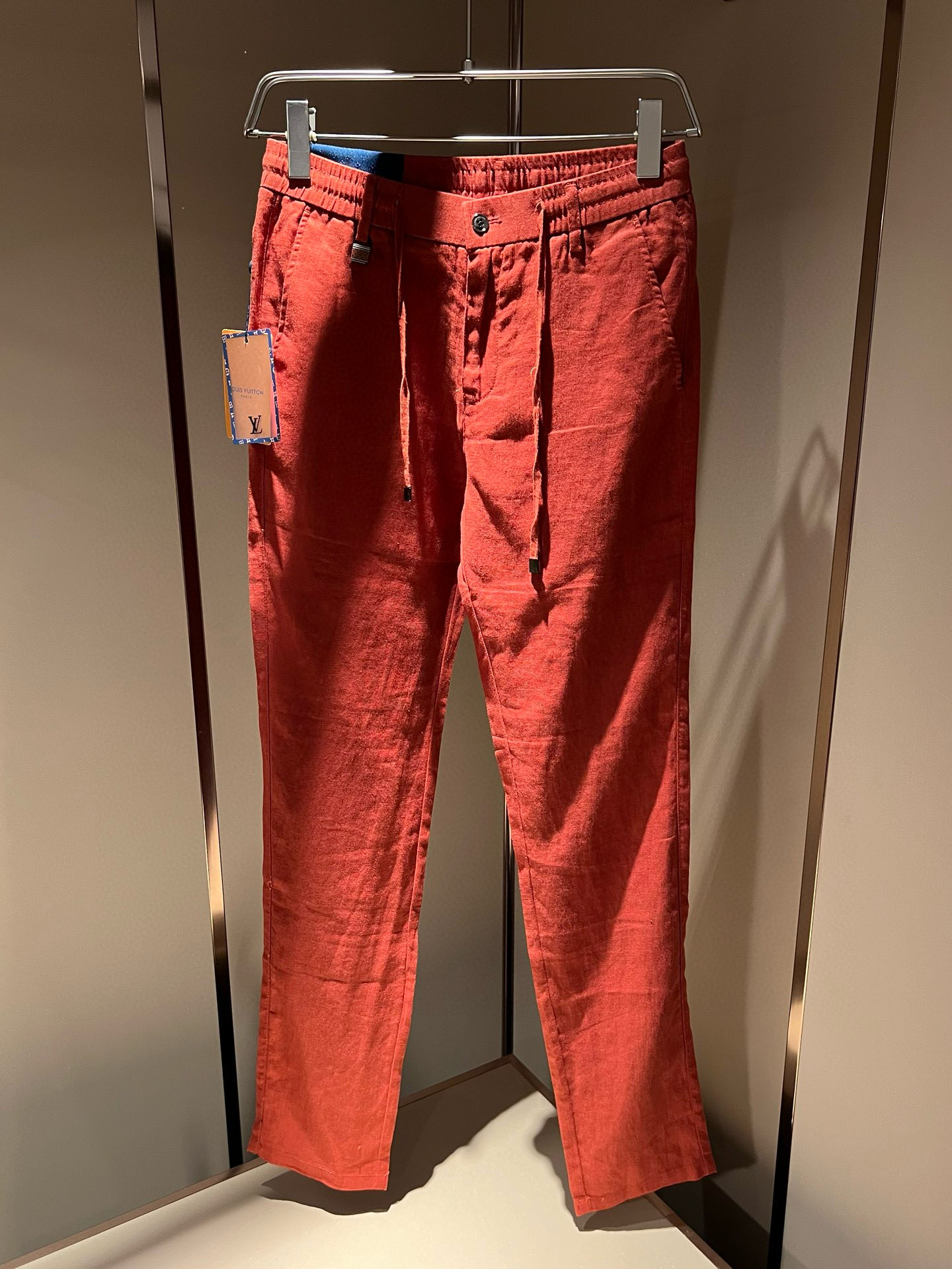 LouisVuitt*路易*登 2025秋冬新款男士棉麻休闲裤，男士经典时尚百搭商务休闲西裤! 都市精英