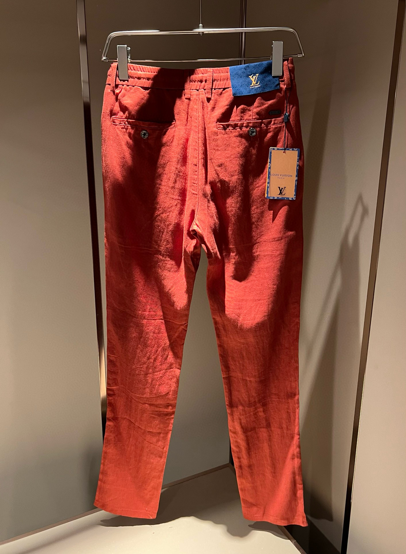 LouisVuitt*路易*登 2025秋冬新款男士棉麻休闲裤，男士经典时尚百搭商务休闲西裤! 都市精英