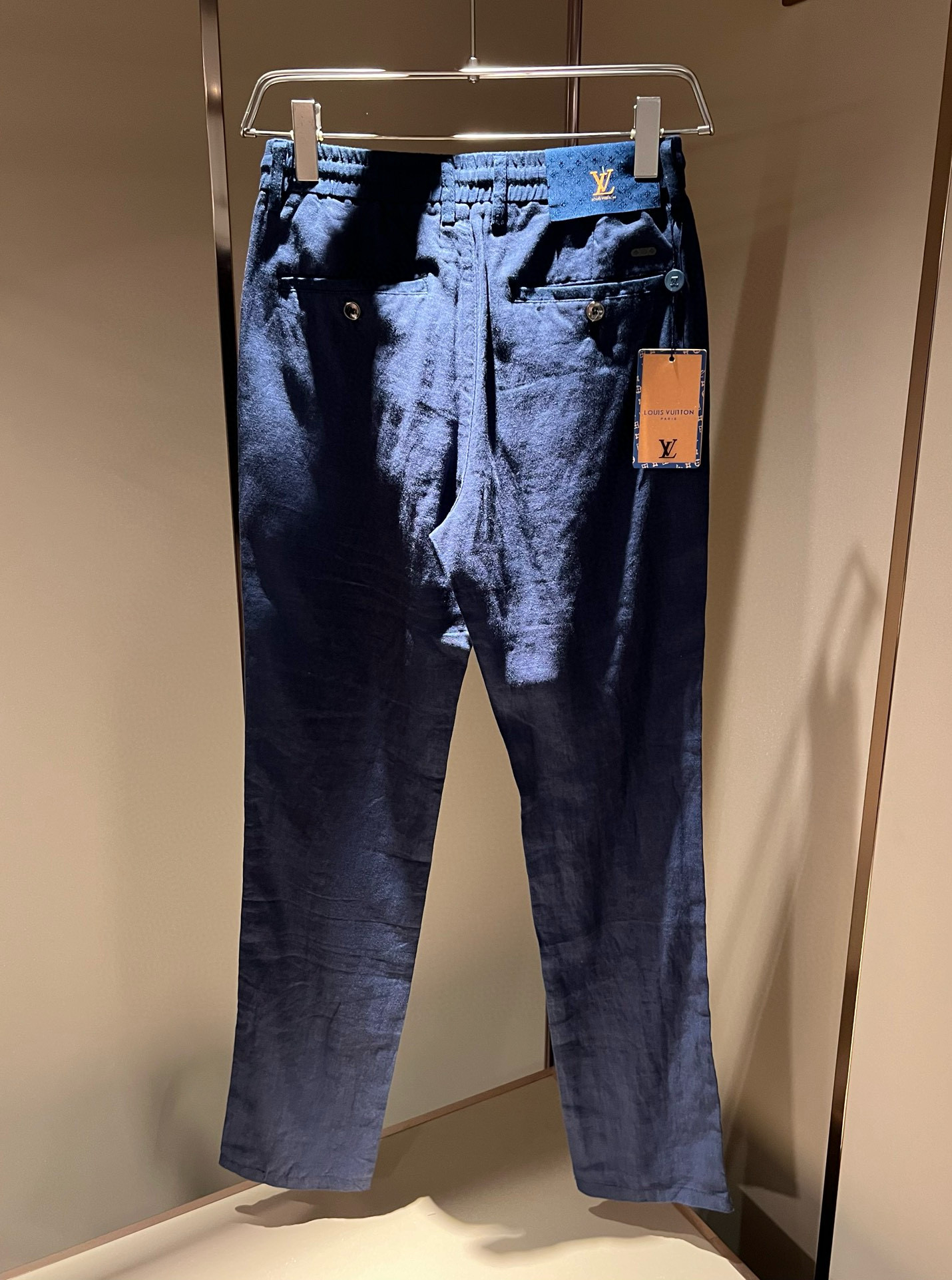 LouisVuitt*路易*登 2025秋冬新款男士棉麻休闲裤，男士经典时尚百搭商务休闲西裤! 都市精英