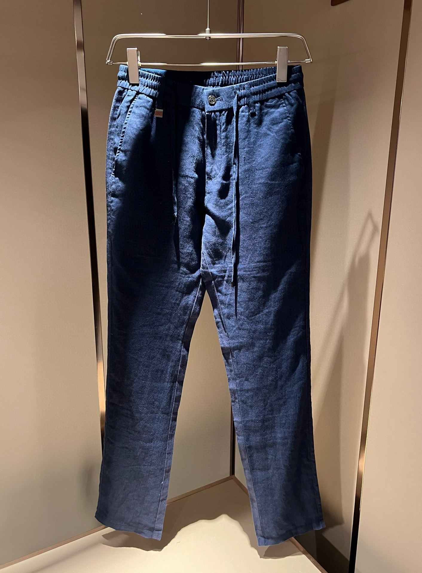 LouisVuitt*路易*登 2025秋冬新款男士棉麻休闲裤，男士经典时尚百搭商务休闲西裤! 都市精英