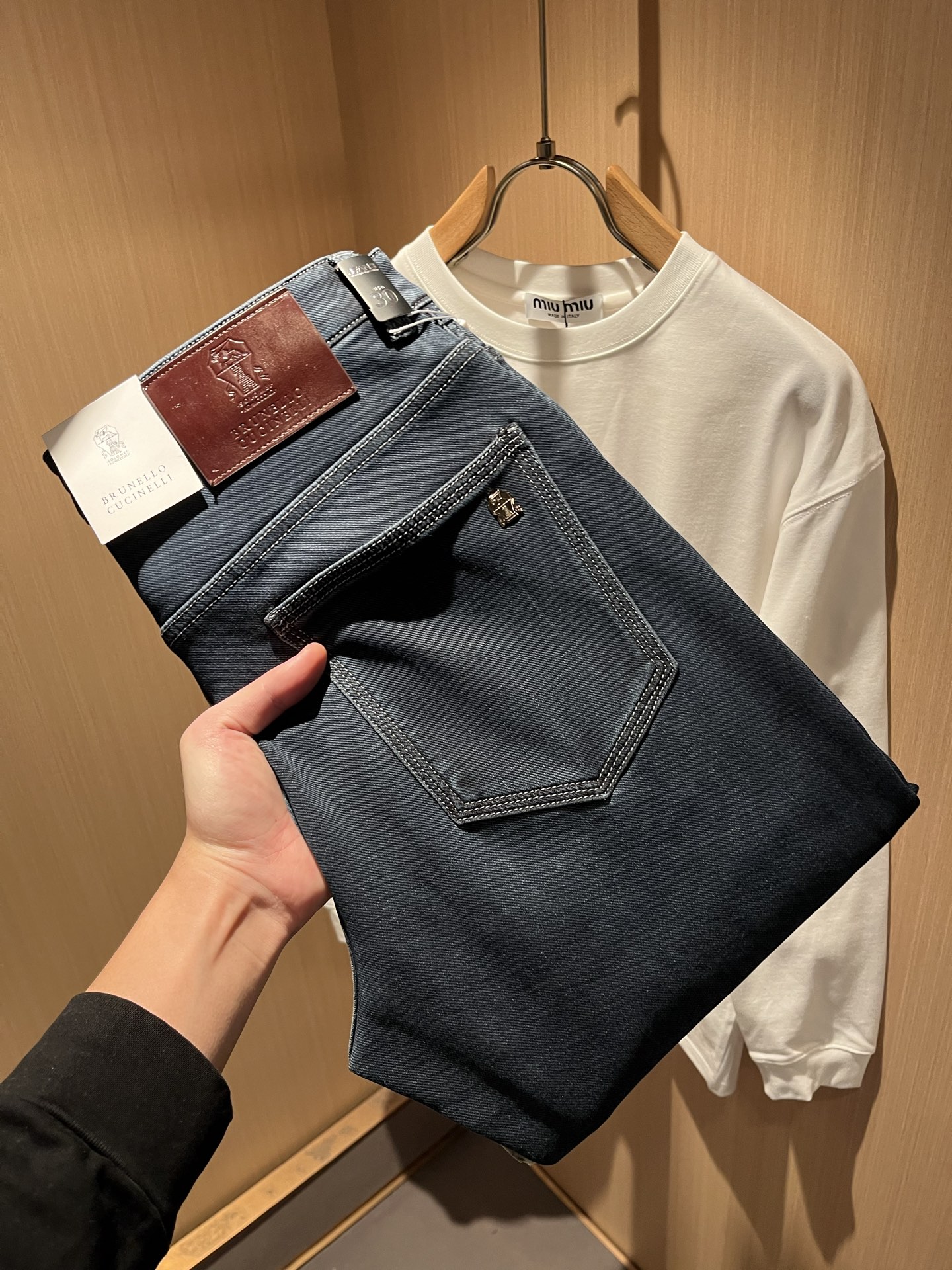 BC-Brunello Cucineli 2025秋冬新品男士时装款高端休闲牛仔裤，香港洋行渠道货，日本