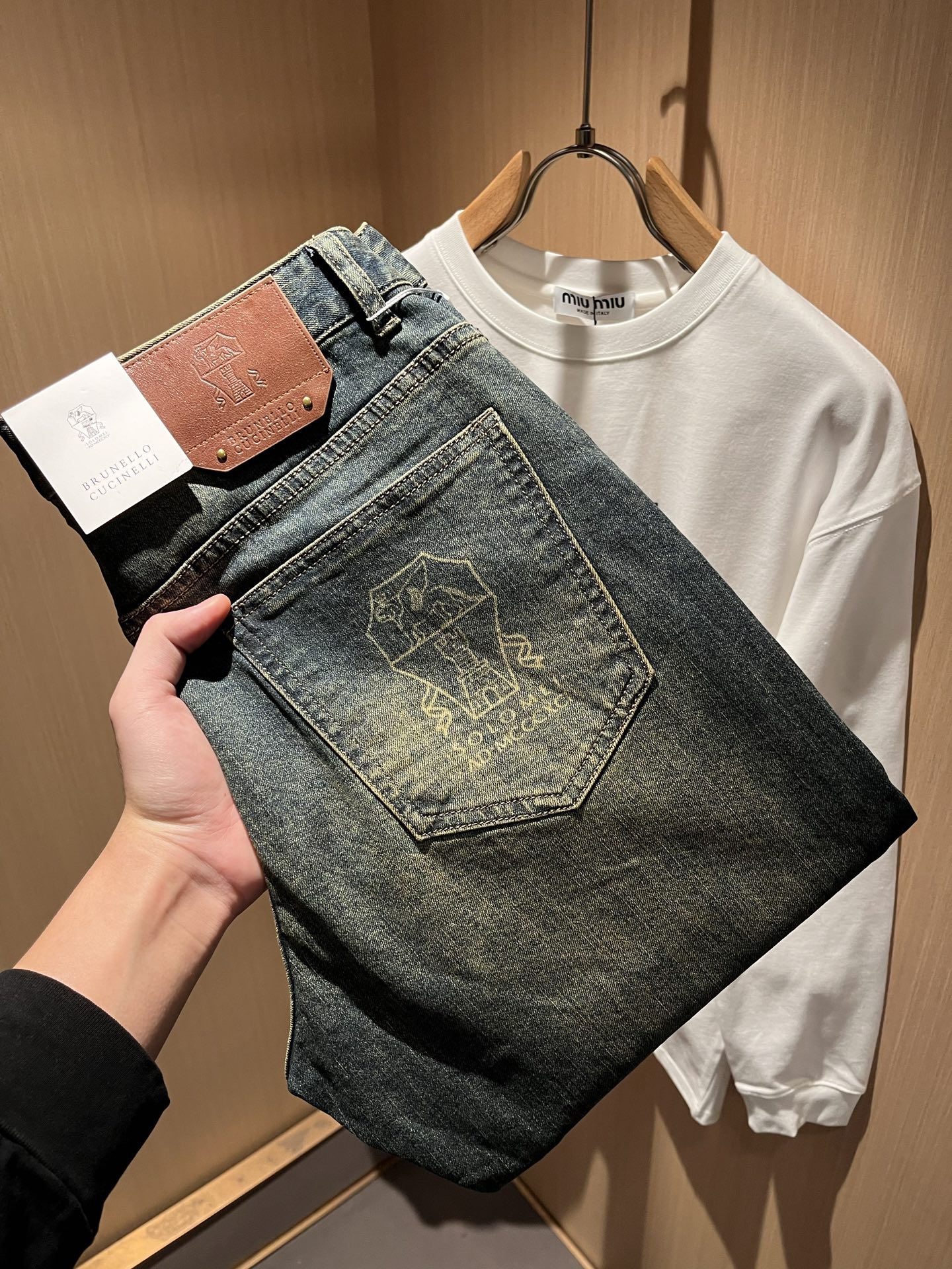 BC-Brunello Cucineli 2025秋冬新品男士时装款高端休闲牛仔裤，香港洋行渠道货，日本