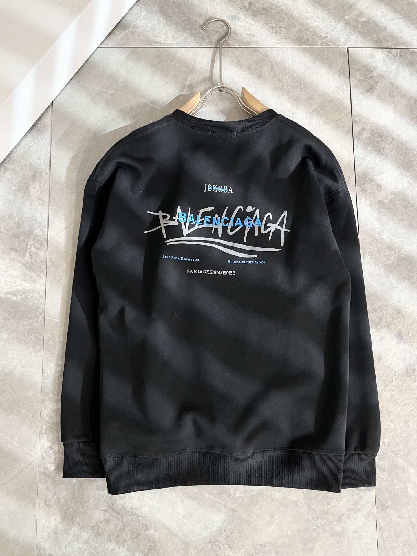 BALENCIA*巴黎*家 2025秋冬最新款百搭卫衣，男女同款👫❤️经典标志图案字母logo图案压胶工