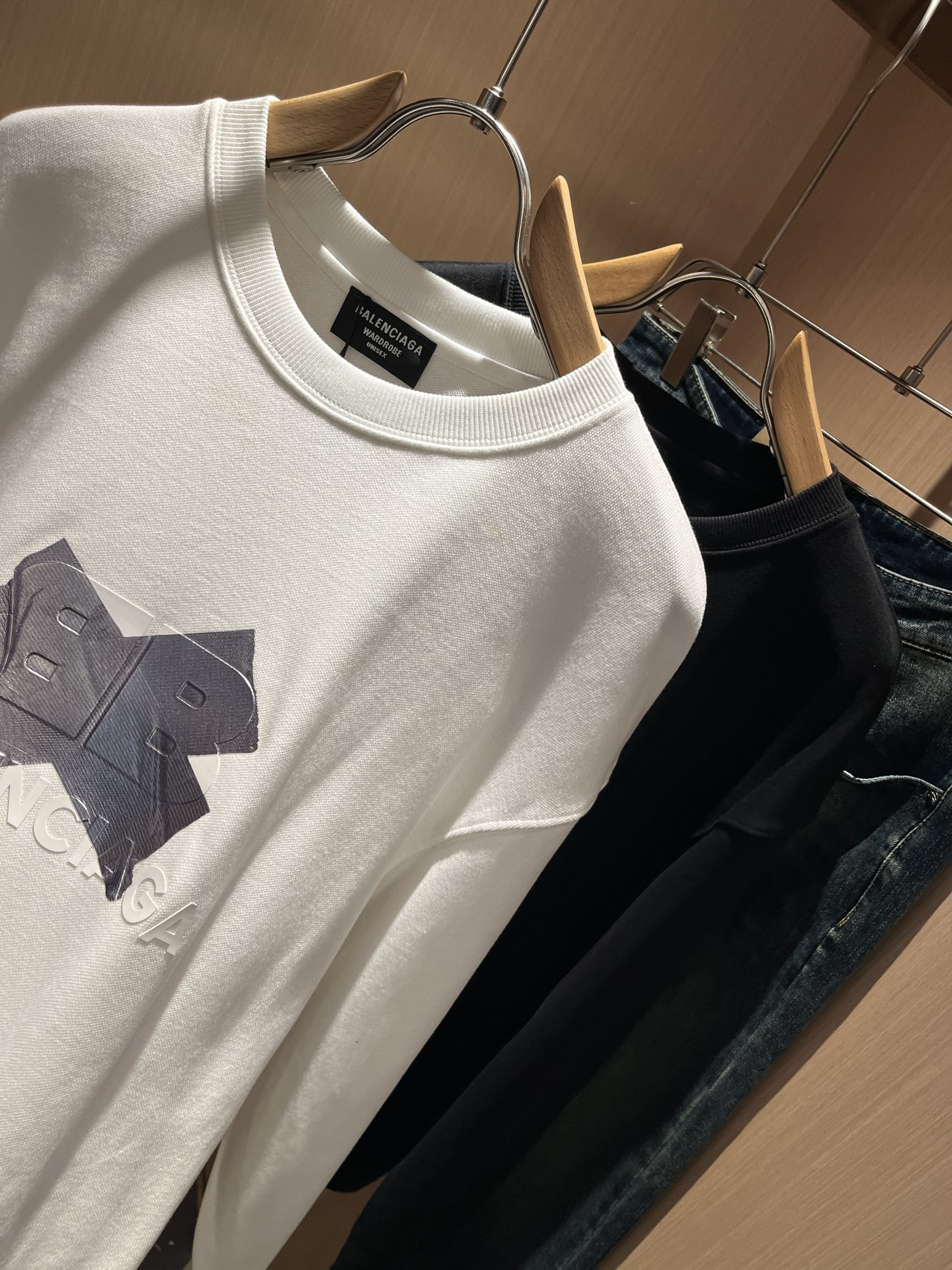 BALENCIA*巴黎*家 2025秋冬最新款百搭连帽卫衣，男女同款👫❤️经典标志图案字母logo图案压