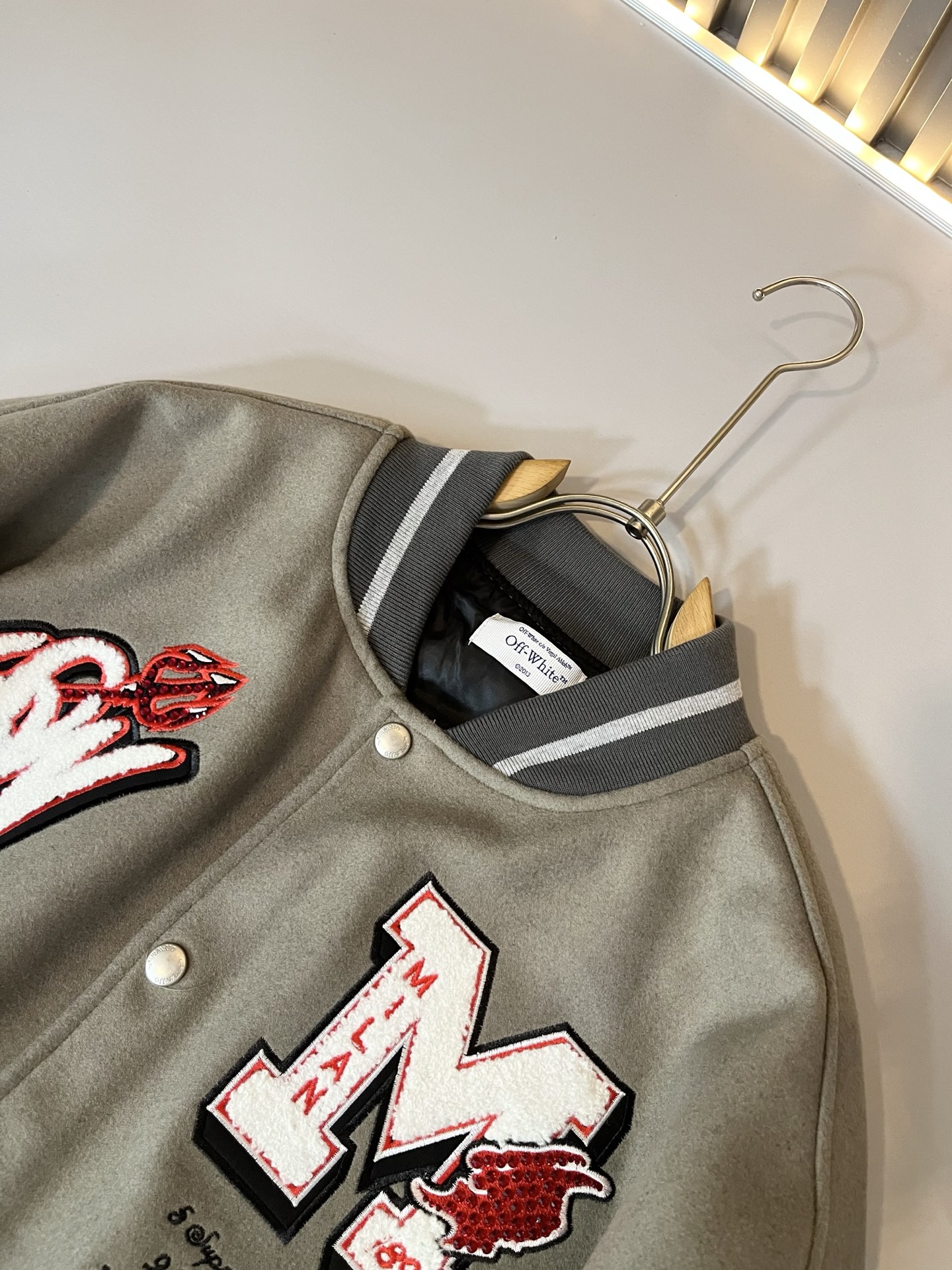 OFF WHITE 2025秋冬新款男士棒球服⚾️夹克外套，意大利原厂订单，代表性十足，规格感十足的精品