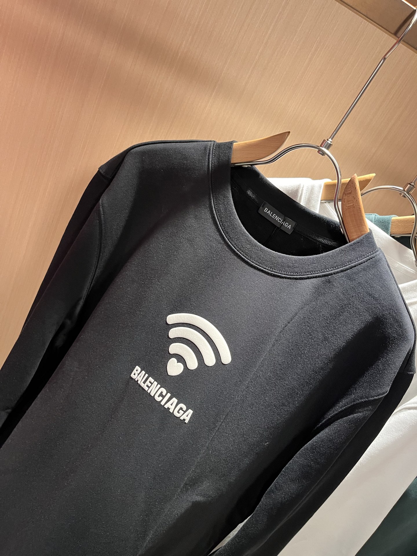 BALENCIA*巴黎*家 2025秋冬最新款百搭卫衣，男女同款👫❤️经典标志图案字母logo图案压胶工