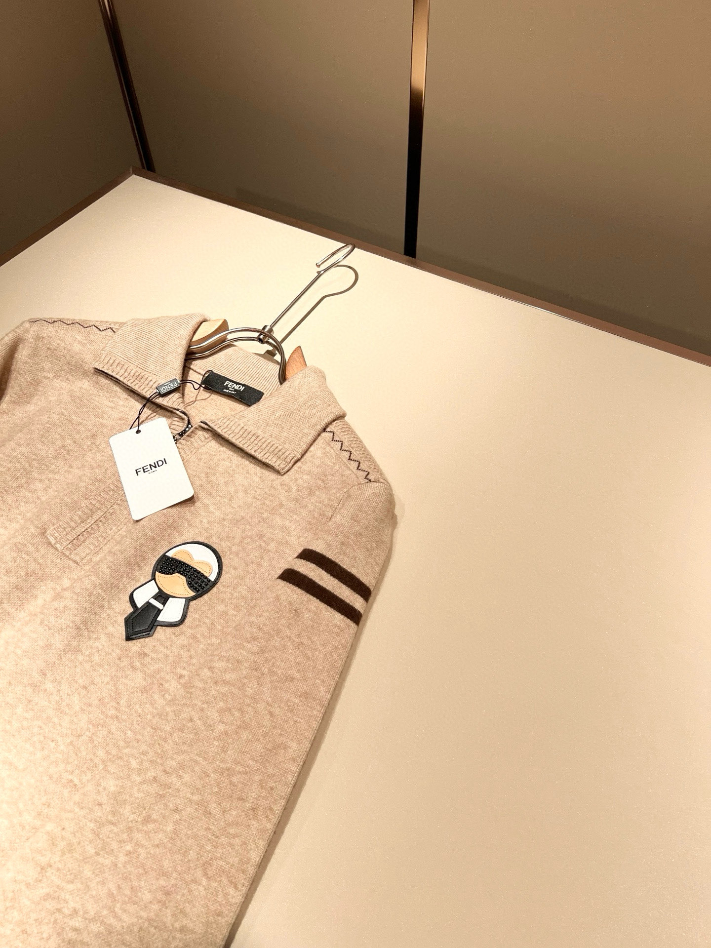 FEN*I 芬*迪2025秋冬新款FD家族男女同款拉链款高领针织羊毛开衫，男女同款👫百搭。意大利原厂订单