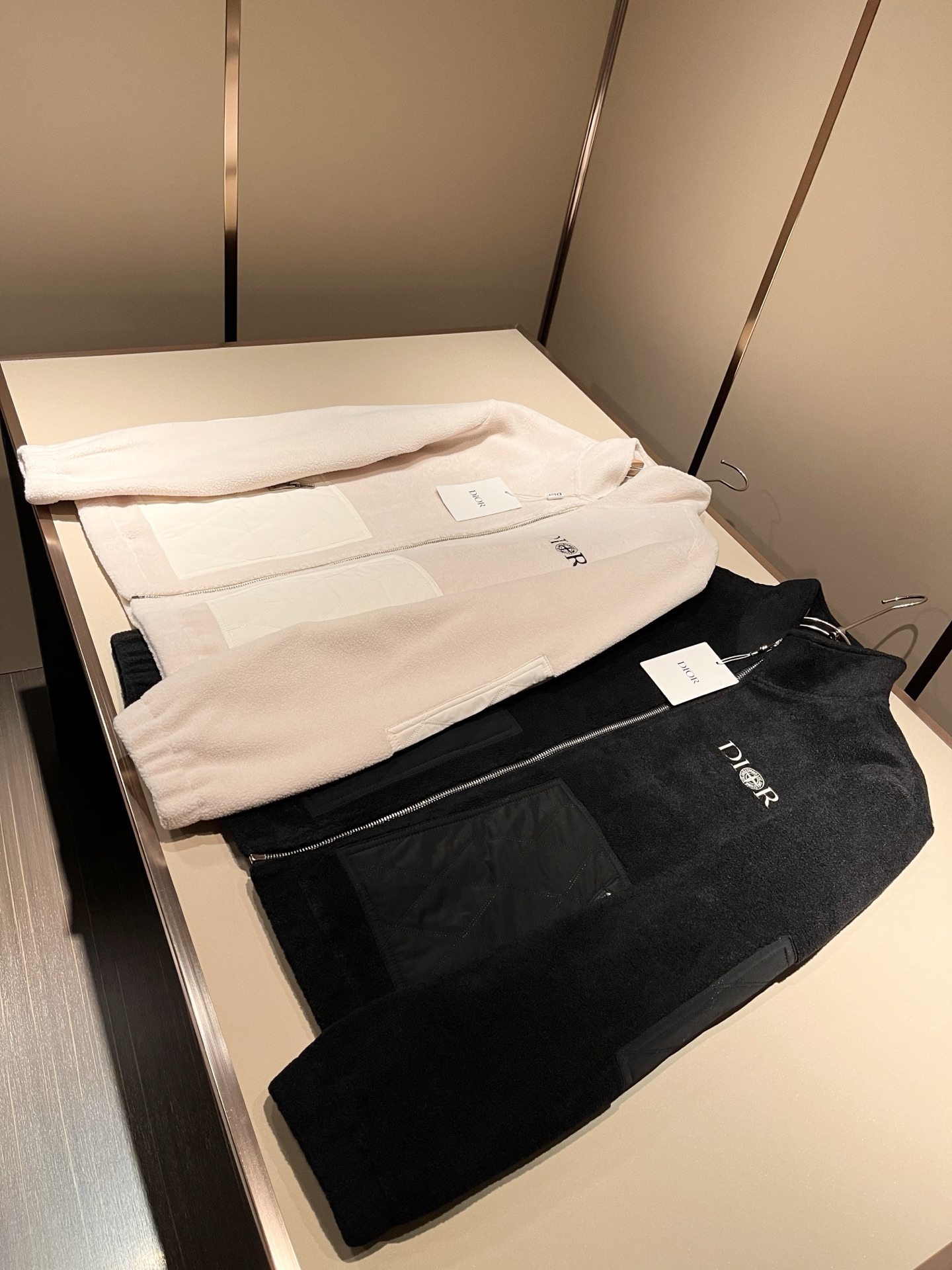 Dio*r迪*奥 2025秋冬男士休闲针织摇粒绒夹克外套，最新时尚休闲拉链夹克，贸易公司渠道稀出，同步官