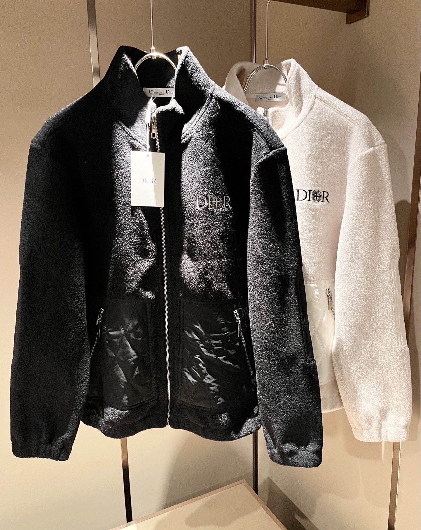 Dio*r迪*奥 2025秋冬男士休闲针织摇粒绒夹克外套，最新时尚休闲拉链夹克，贸易公司渠道稀出，同步官