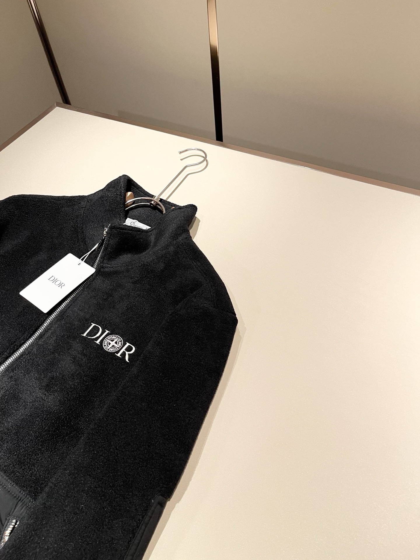 Dio*r迪*奥 2025秋冬男士休闲针织摇粒绒夹克外套，最新时尚休闲拉链夹克，贸易公司渠道稀出，同步官