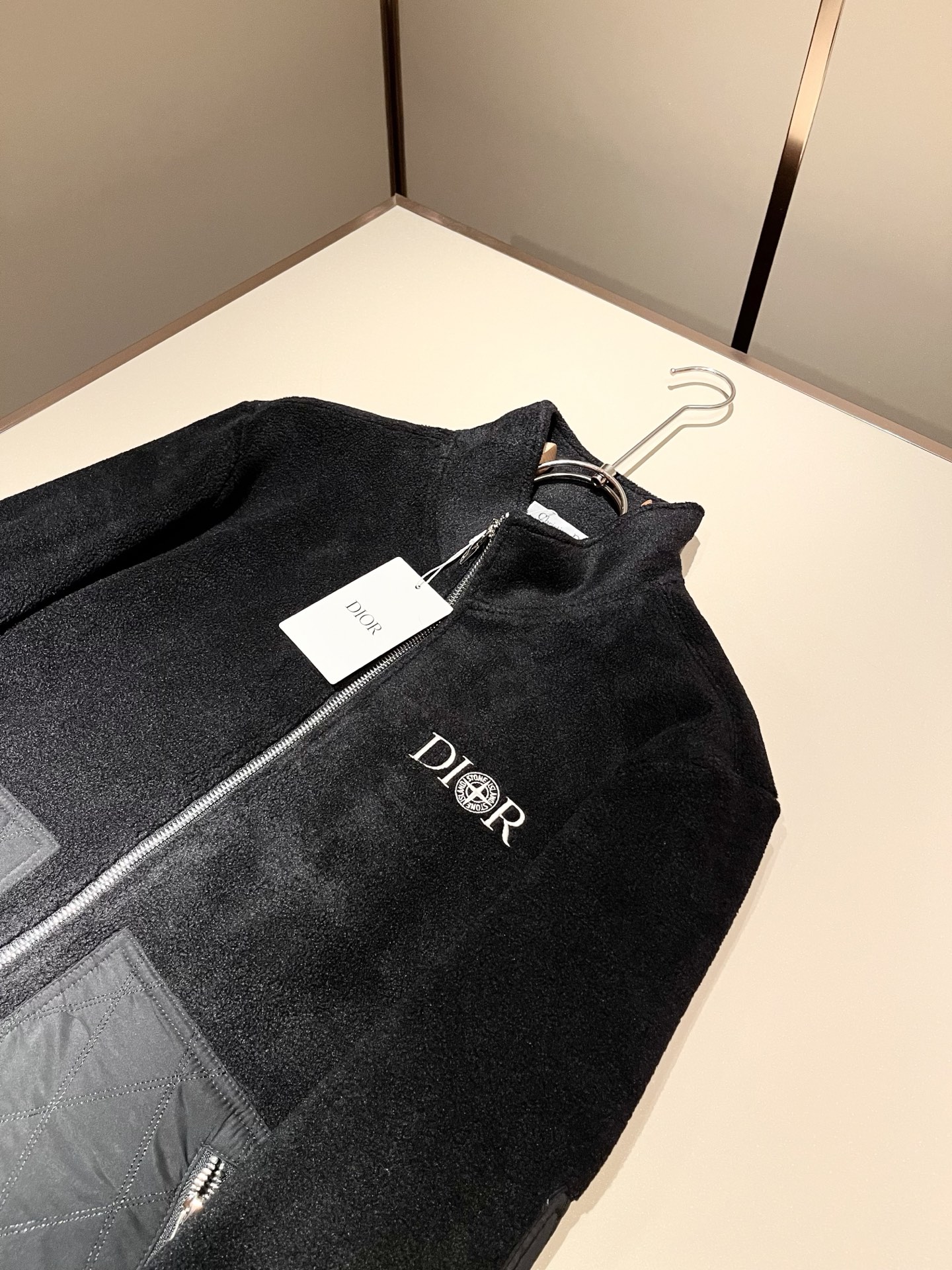 Dio*r迪*奥 2025秋冬男士休闲针织摇粒绒夹克外套，最新时尚休闲拉链夹克，贸易公司渠道稀出，同步官