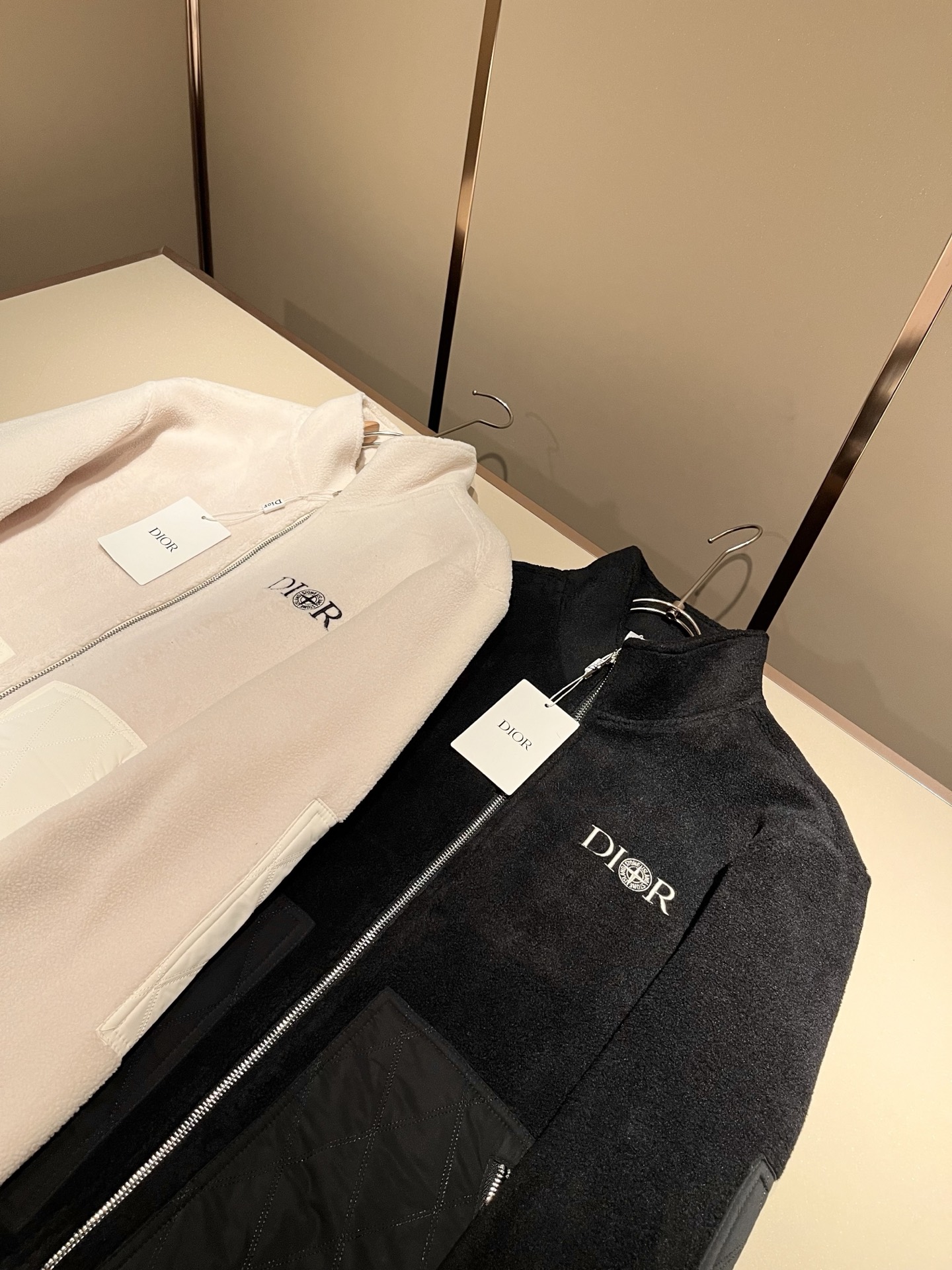 Dio*r迪*奥 2025秋冬男士休闲针织摇粒绒夹克外套，最新时尚休闲拉链夹克，贸易公司渠道稀出，同步官