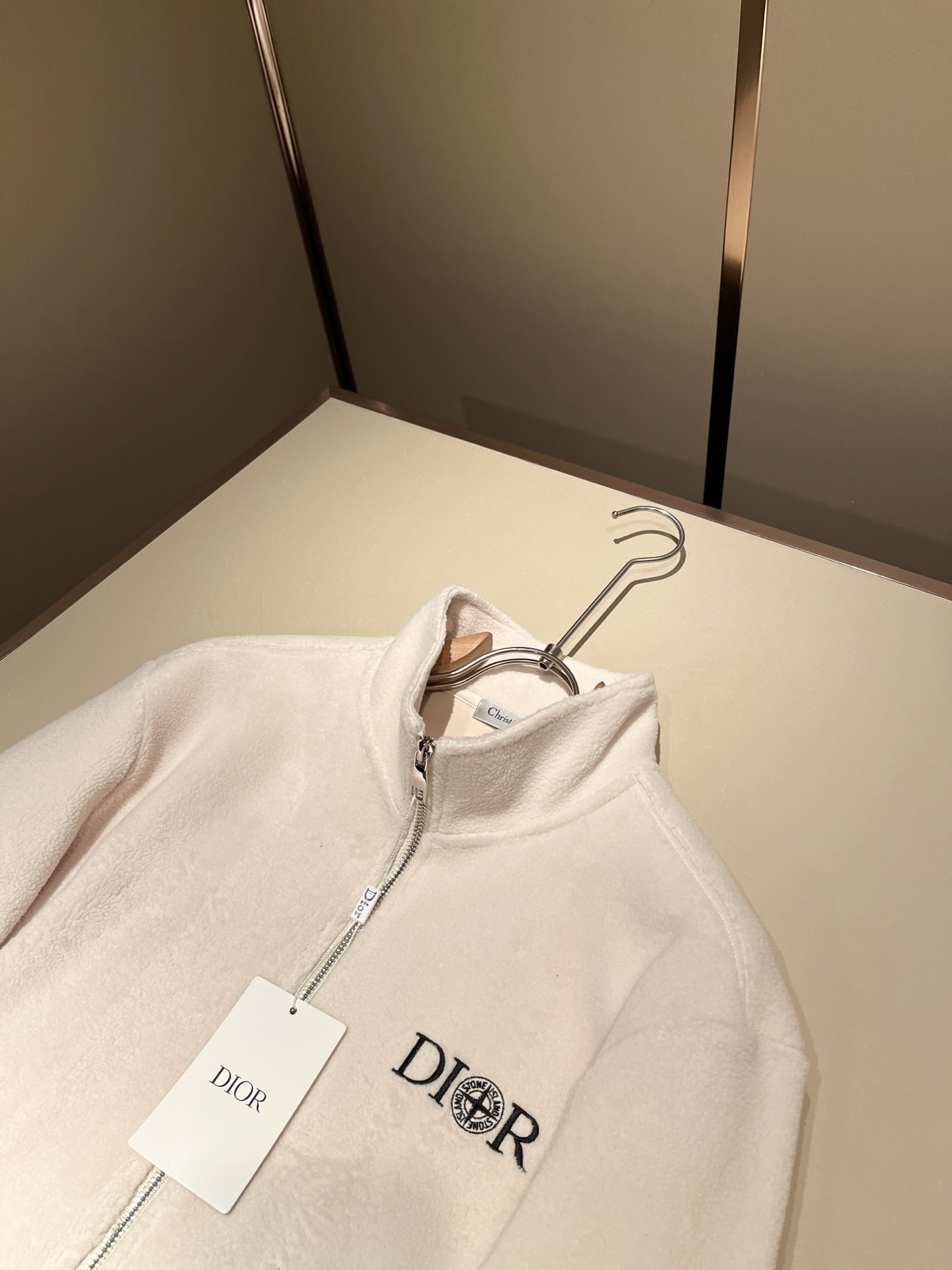 Dio*r迪*奥 2025秋冬男士休闲针织摇粒绒夹克外套，最新时尚休闲拉链夹克，贸易公司渠道稀出，同步官