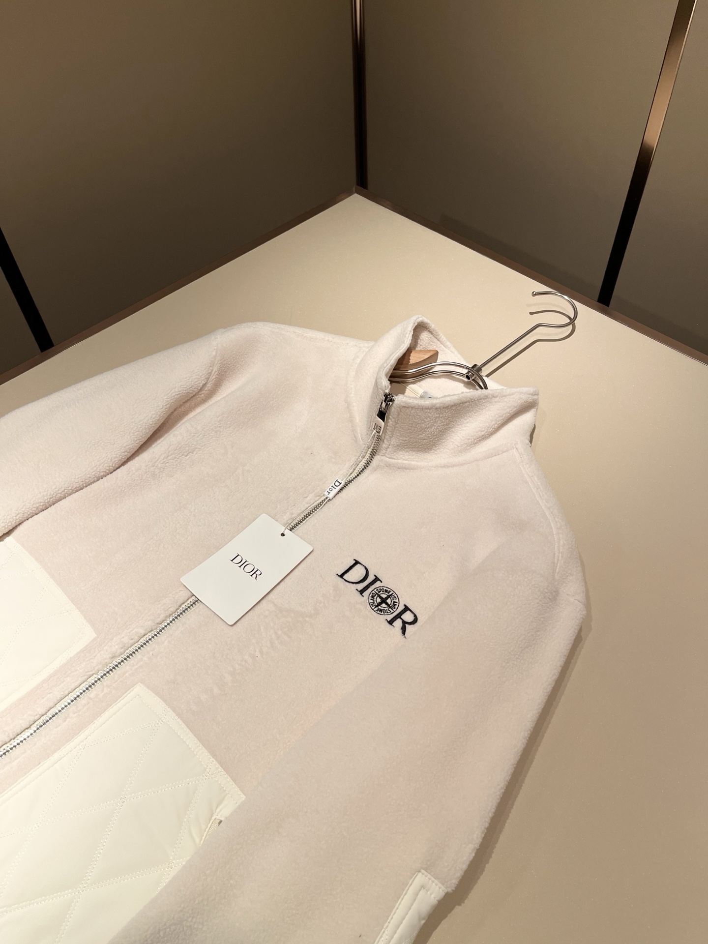 Dio*r迪*奥 2025秋冬男士休闲针织摇粒绒夹克外套，最新时尚休闲拉链夹克，贸易公司渠道稀出，同步官