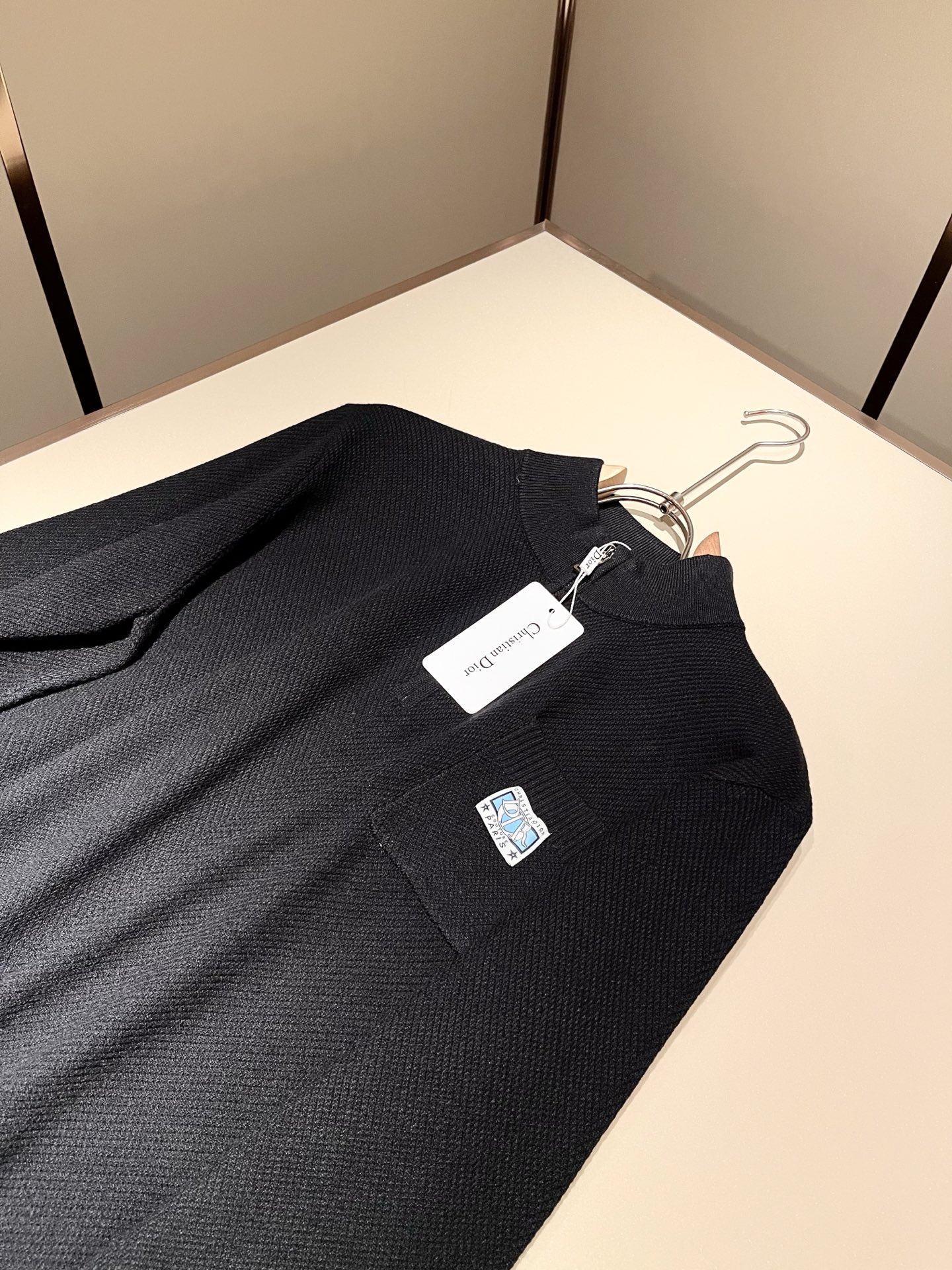 Dio*r迪*奥 2025秋冬男士休闲针织羊毛开衫，最新时尚休闲，贸易公司渠道稀出，同步官网发售，男神女