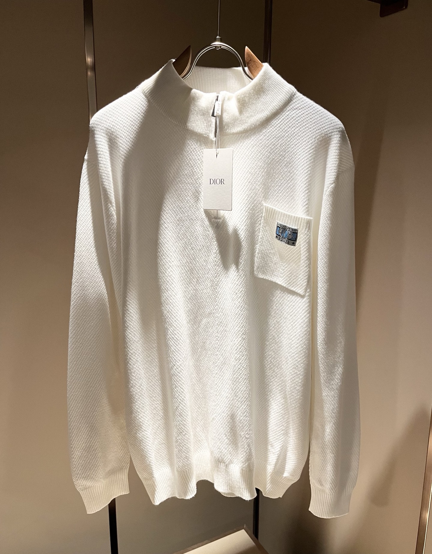 Dio*r迪*奥 2025秋冬男士休闲针织羊毛开衫，最新时尚休闲，贸易公司渠道稀出，同步官网发售，男神女