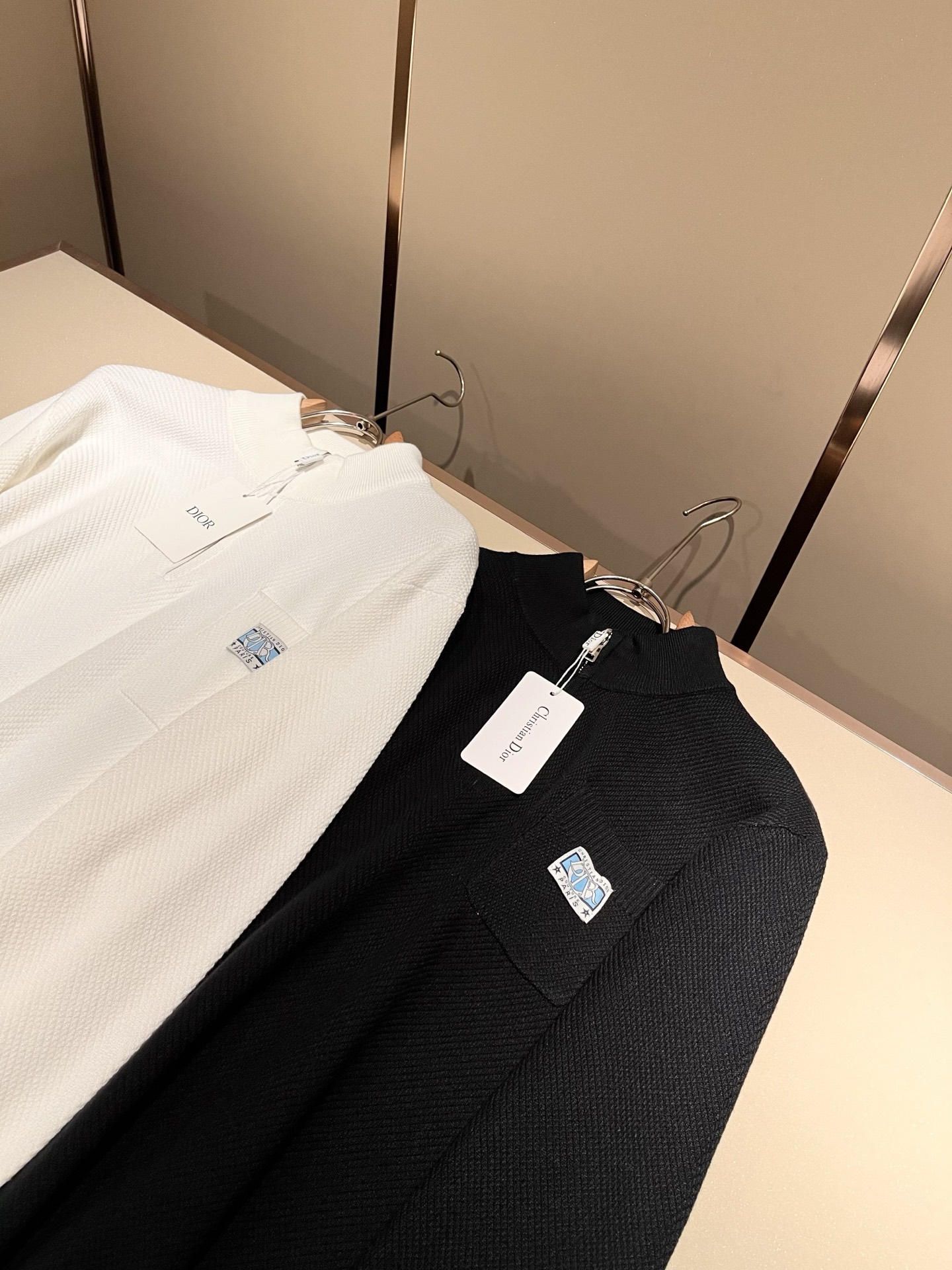 Dio*r迪*奥 2025秋冬男士休闲针织羊毛开衫，最新时尚休闲，贸易公司渠道稀出，同步官网发售，男神女