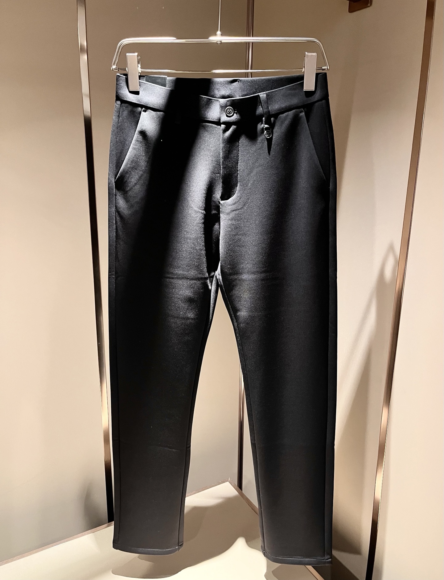 Dolce&Gabba*a 杜嘉*纳 2025秋冬新款弹力棉质混纺氨纶百搭西裤，男士经典商务休闲基础长裤