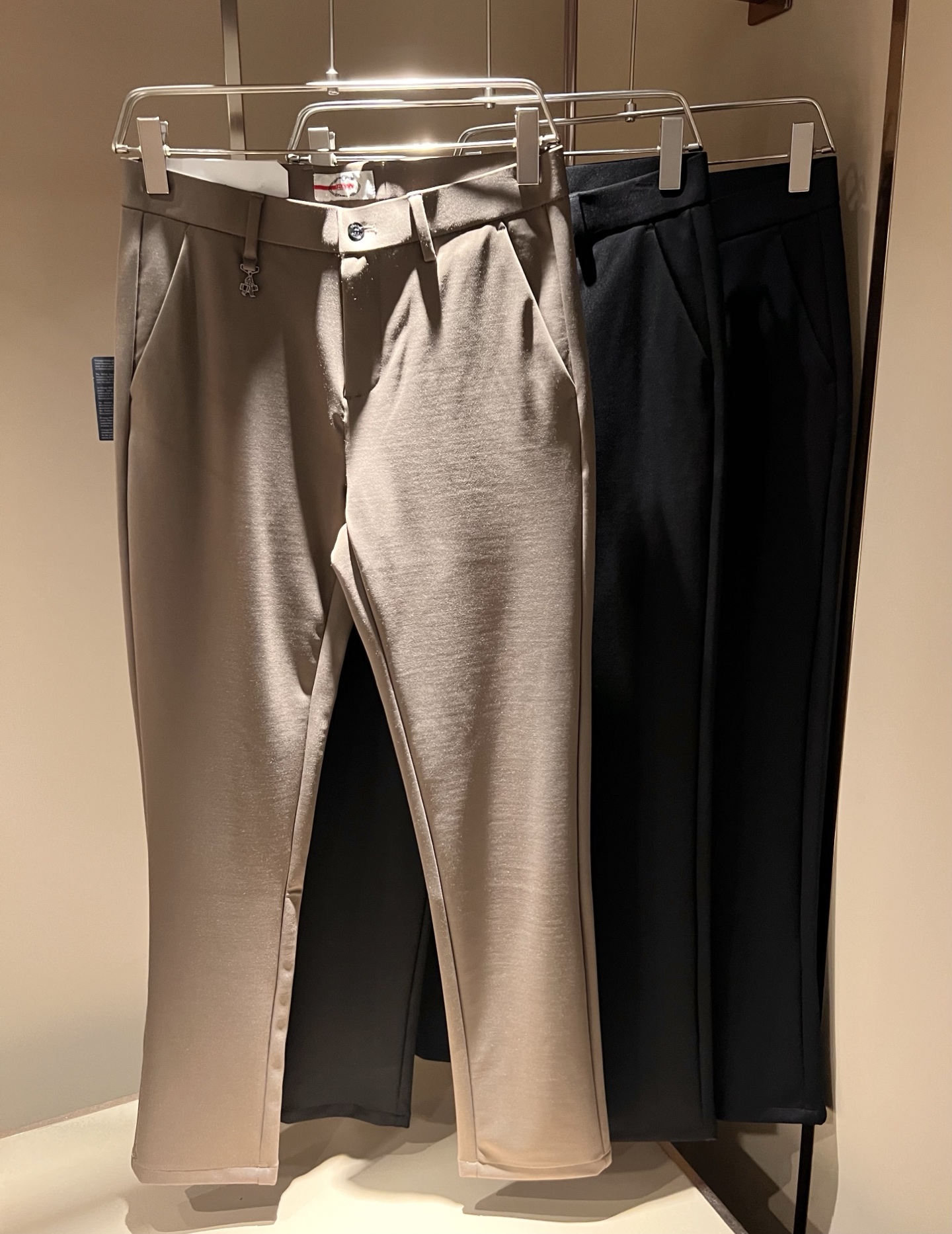 PRA*DA 普*达 2025秋冬新款弹力棉质混纺氨纶百搭西裤，男士经典商务休闲基础长裤西裤！贸易公司渠