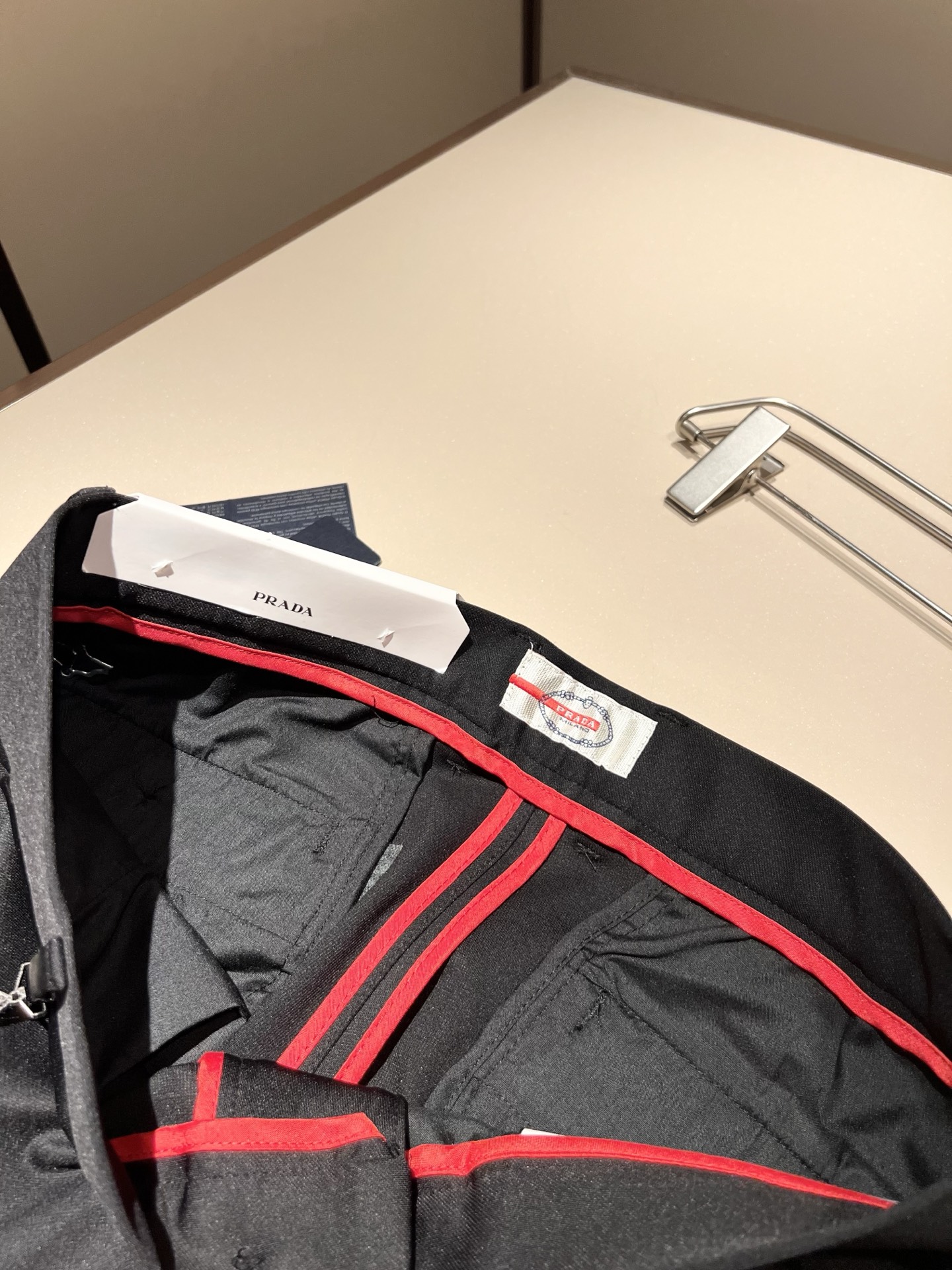 PRA*DA 普*达 2025秋冬新款弹力棉质混纺氨纶百搭西裤，男士经典商务休闲基础长裤西裤！贸易公司渠