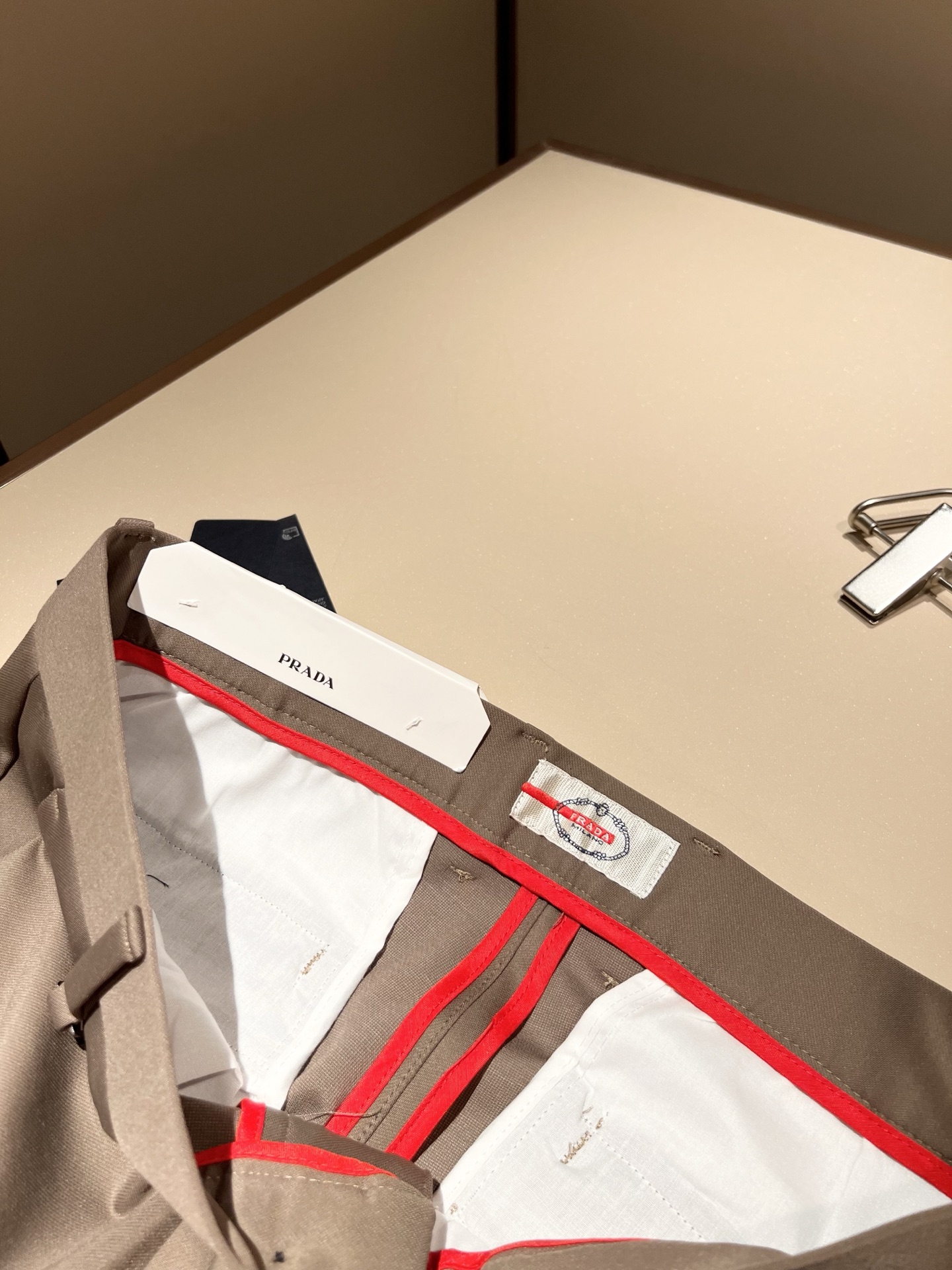 PRA*DA 普*达 2025秋冬新款弹力棉质混纺氨纶百搭西裤，男士经典商务休闲基础长裤西裤！贸易公司渠