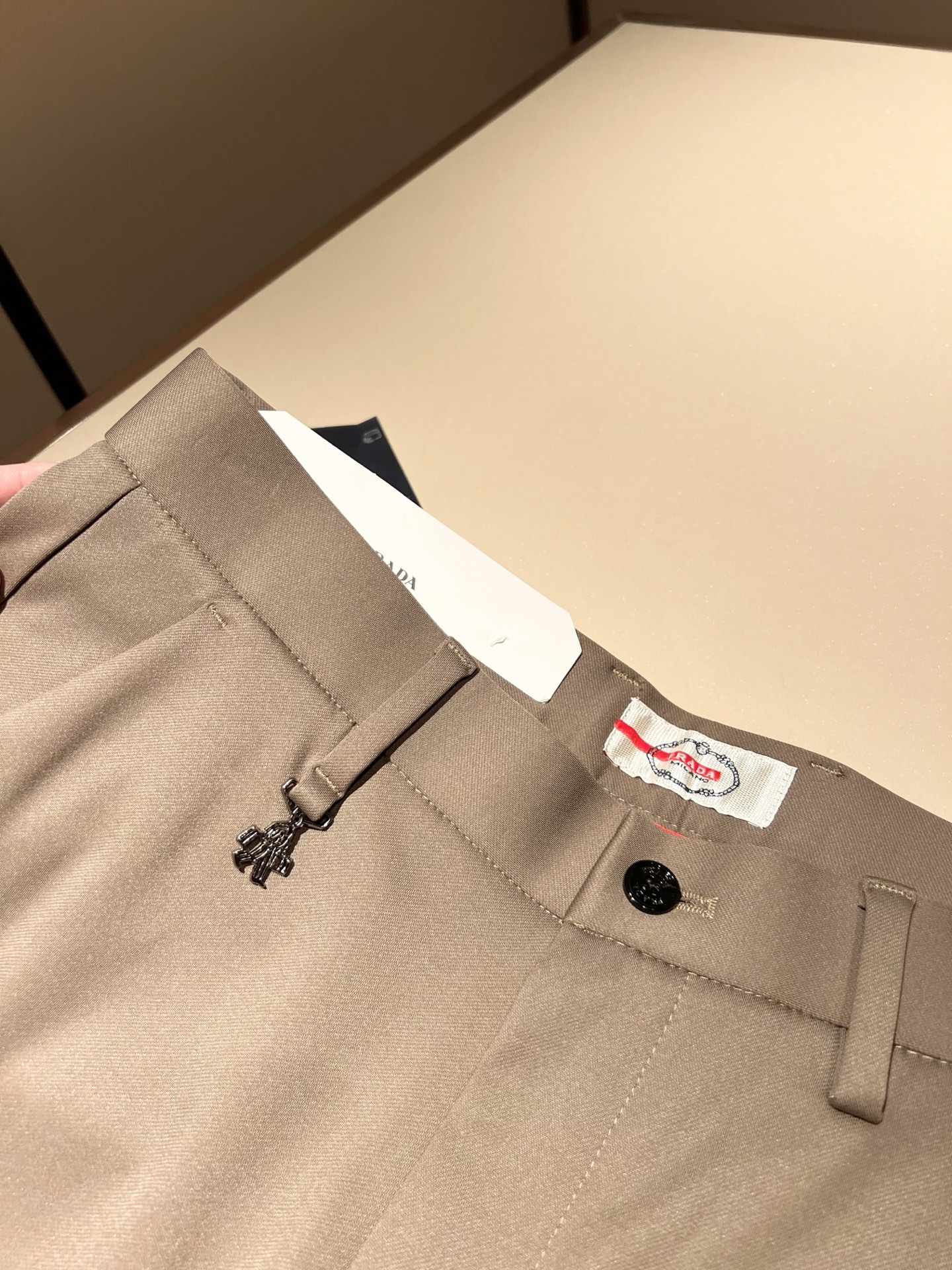 PRA*DA 普*达 2025秋冬新款弹力棉质混纺氨纶百搭西裤，男士经典商务休闲基础长裤西裤！贸易公司渠