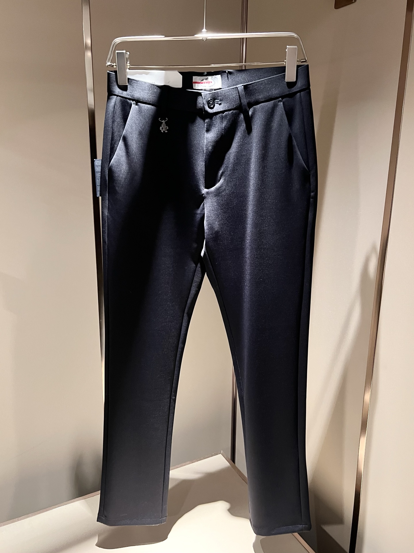 PRA*DA 普*达 2025秋冬新款弹力棉质混纺氨纶百搭西裤，男士经典商务休闲基础长裤西裤！贸易公司渠