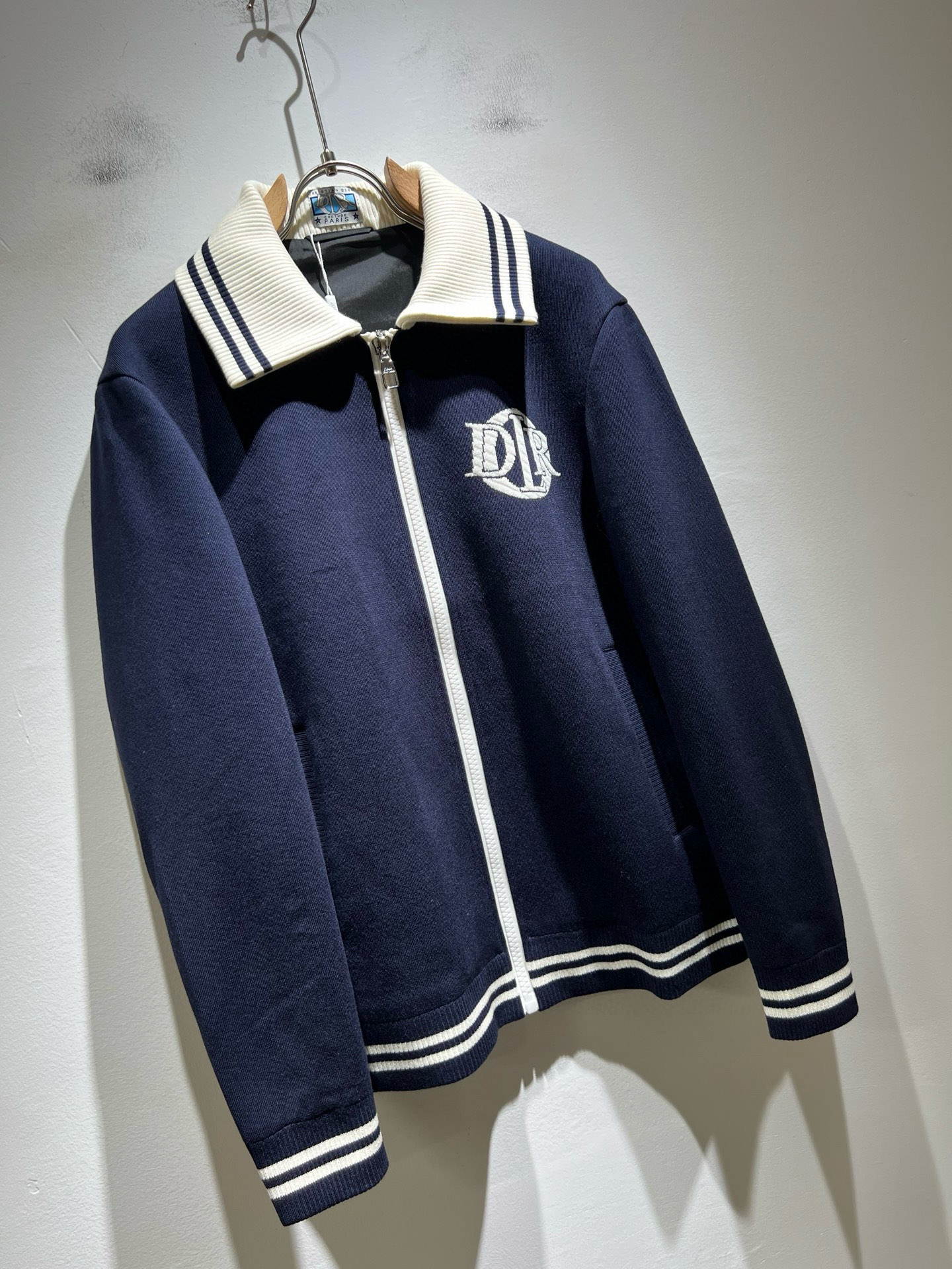 Dio*r迪*奥 2025秋冬男士休闲针织羊毛夹克外套，最新时尚休闲拉链夹克，贸易公司渠道稀出，同步官网