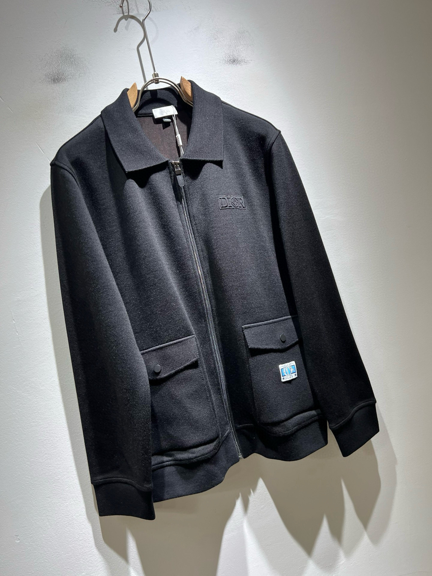 Dio*r迪*奥 2025秋冬男士休闲针织羊毛开衫，最新时尚休闲拉链夹克，贸易公司渠道稀出，同步官网发售