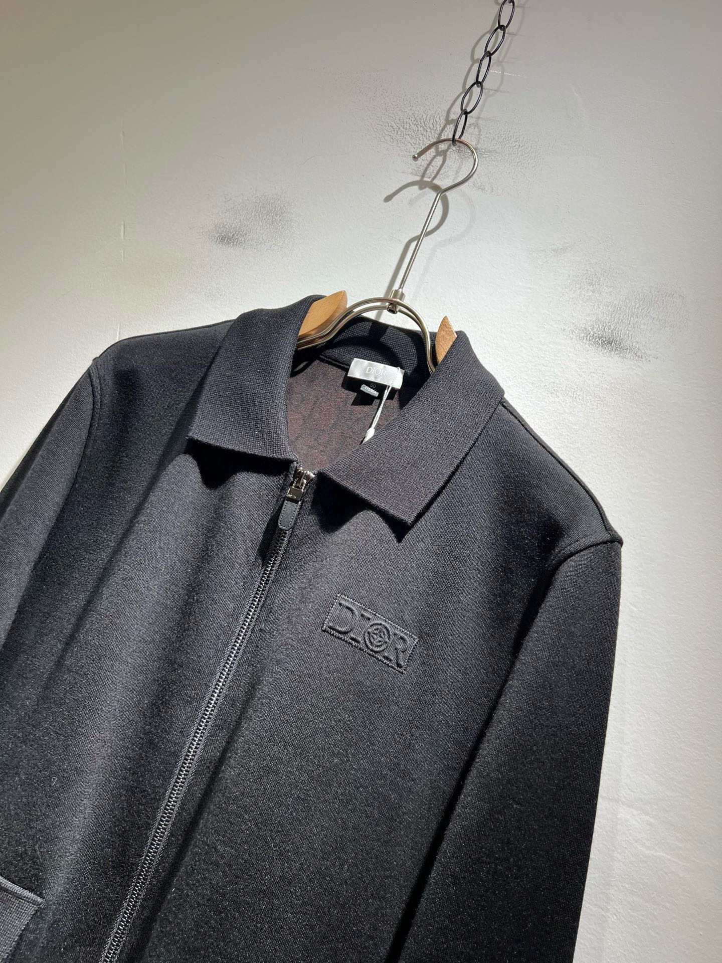 Dio*r迪*奥 2025秋冬男士休闲针织羊毛开衫，最新时尚休闲拉链夹克，贸易公司渠道稀出，同步官网发售