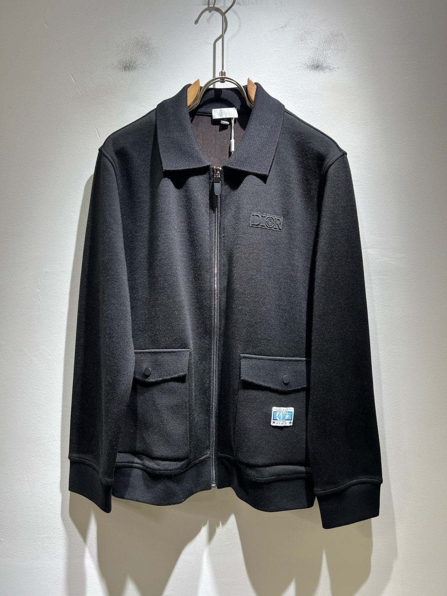 Dio*r迪*奥 2025秋冬男士休闲针织羊毛开衫，最新时尚休闲拉链夹克，贸易公司渠道稀出，同步官网发售