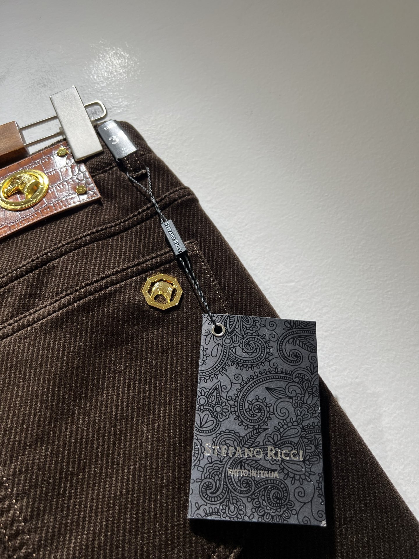 STEFANO RIC*I/史蒂芬.尼治 2025秋冬男士原单灯芯绒休闲裤，重磅推荐！品质“牛啤” 此款